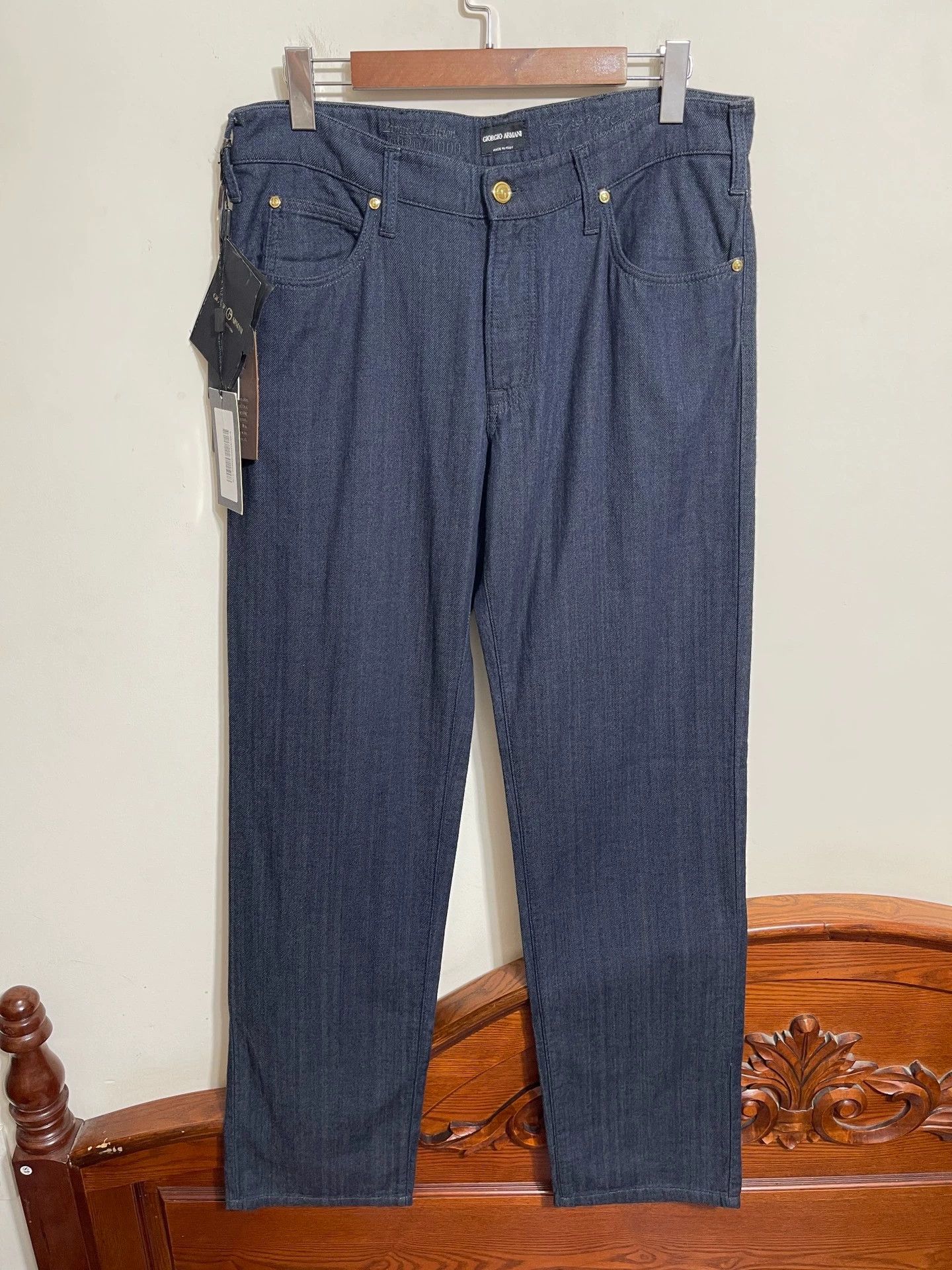 Giorgio Armani Giorgio Armani Men's Limited Edition Wide Leg Denim 34 Size US 34 / EU 50 - 1 Thumbnail