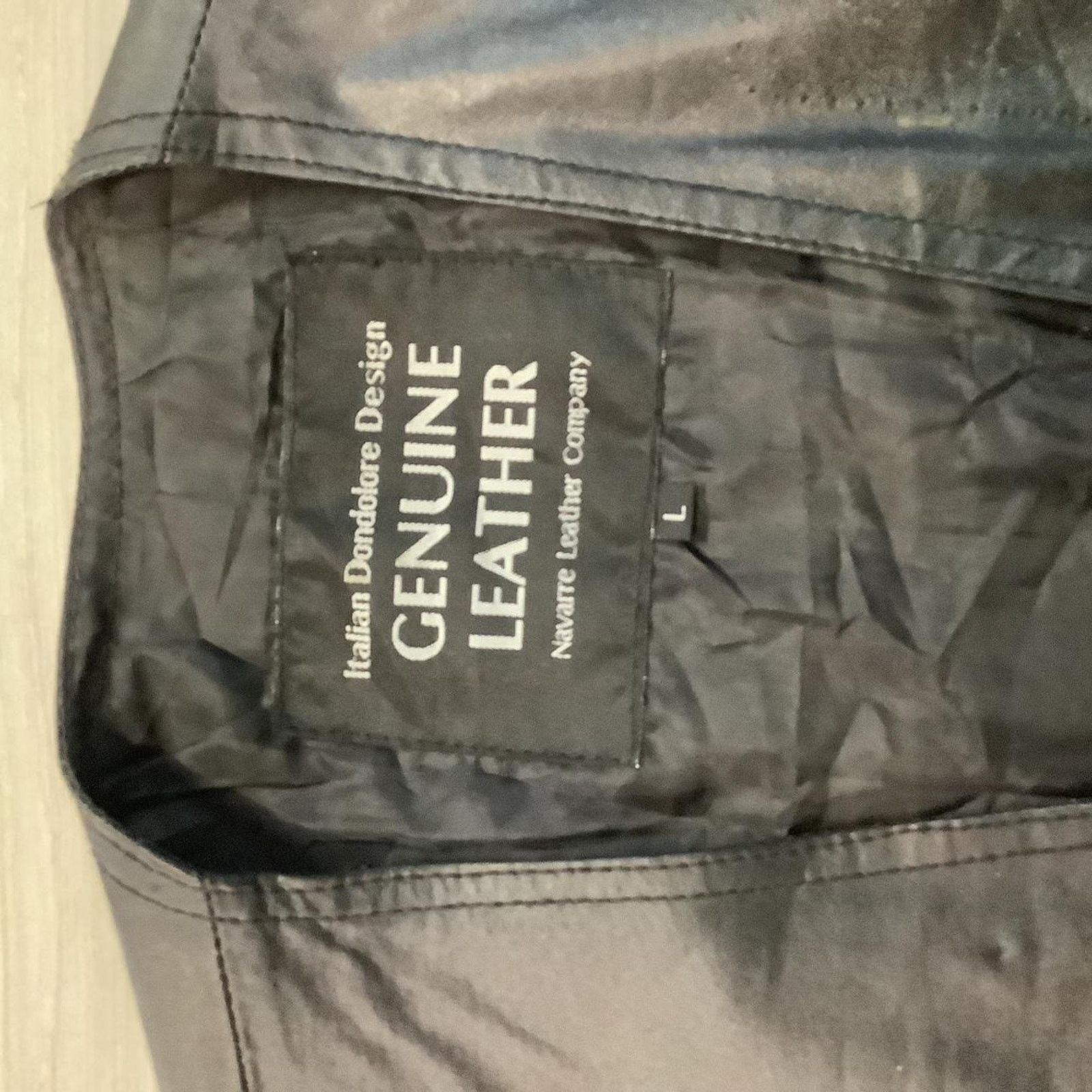 Other Italian Dondolore Design Genuine Leather "Lady Ride" Vest Size L / US 10 / IT 46 - 3 Thumbnail