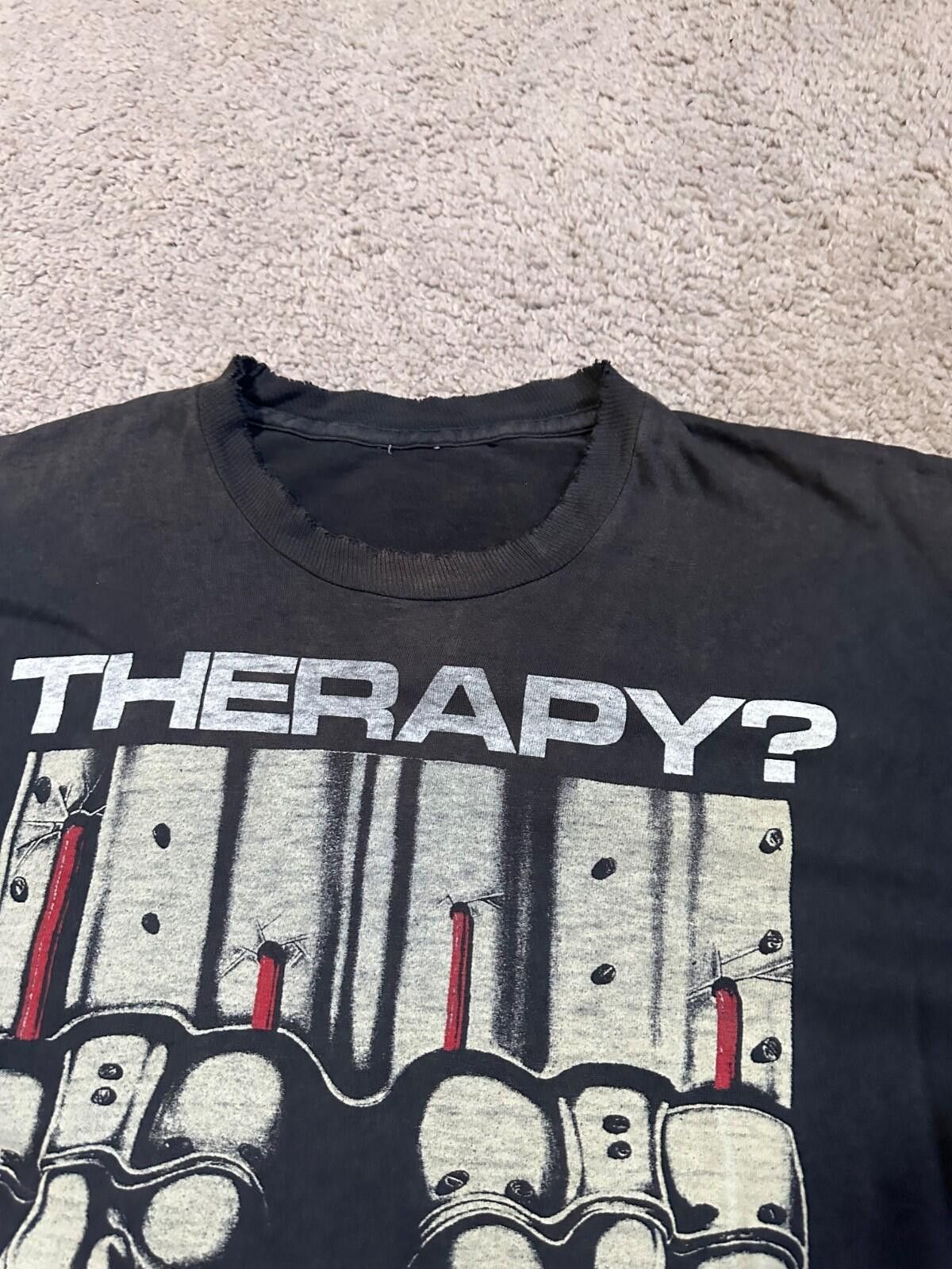 Band Tees Vintage 90s Therapy? Please Death T-shirt Men's / L-XL Size US L / EU 52-54 / 3 - 6 Thumbnail