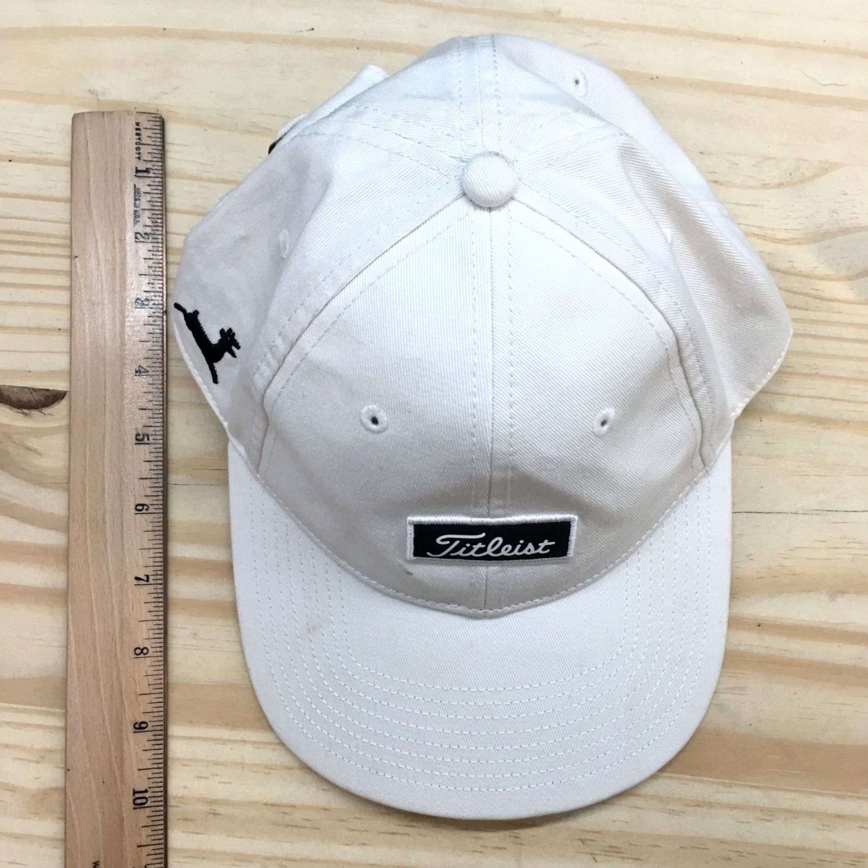 Titleist Titleist Baseball Cap Hat Mens White OS Adjustable Curved Brim Embroidered Logo Size ONE SIZE - 4 Thumbnail