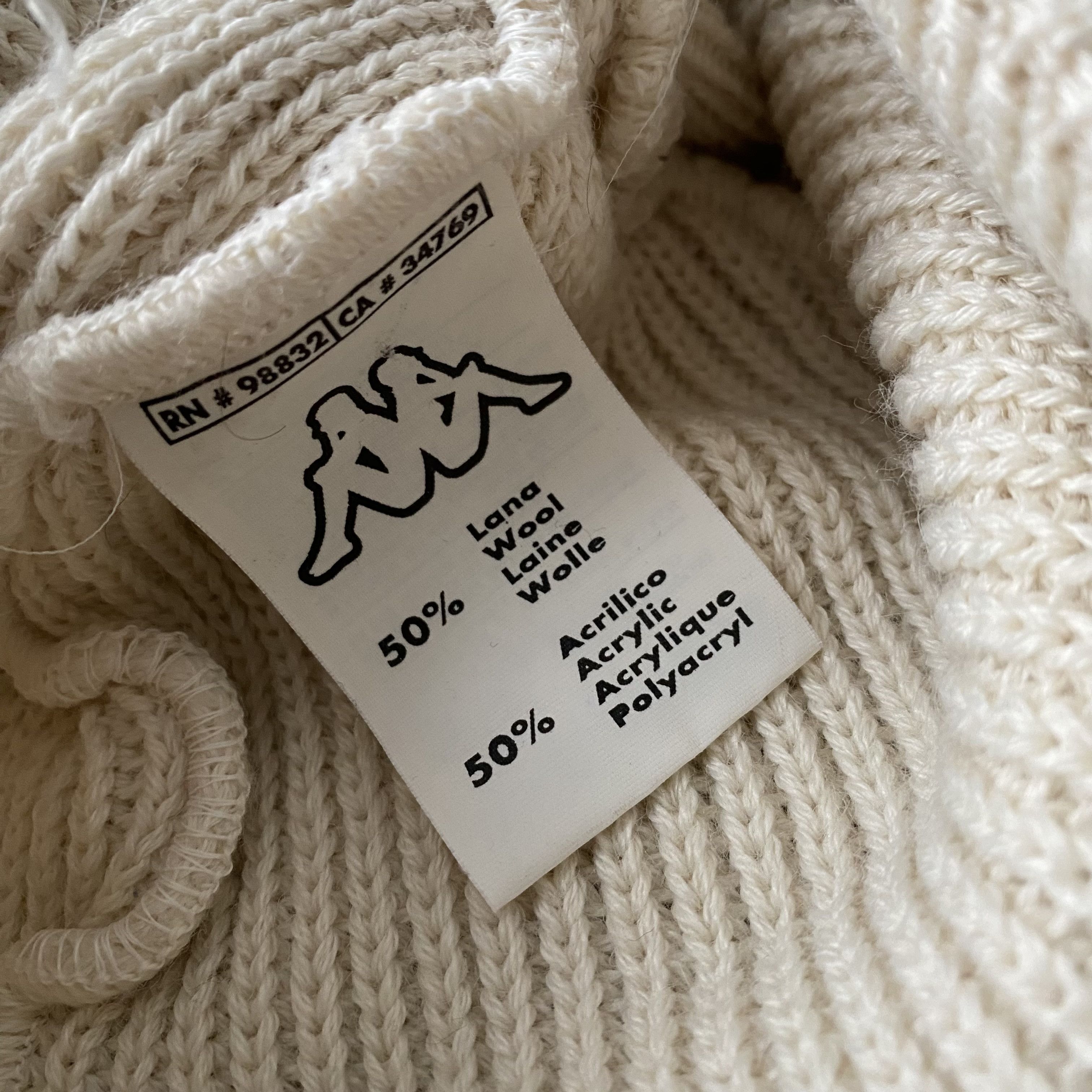 Kappa Vintage 90s Kappa Rib Beanie Hat Wool Y2K Umbro Nike Size ONE SIZE - 5 Thumbnail
