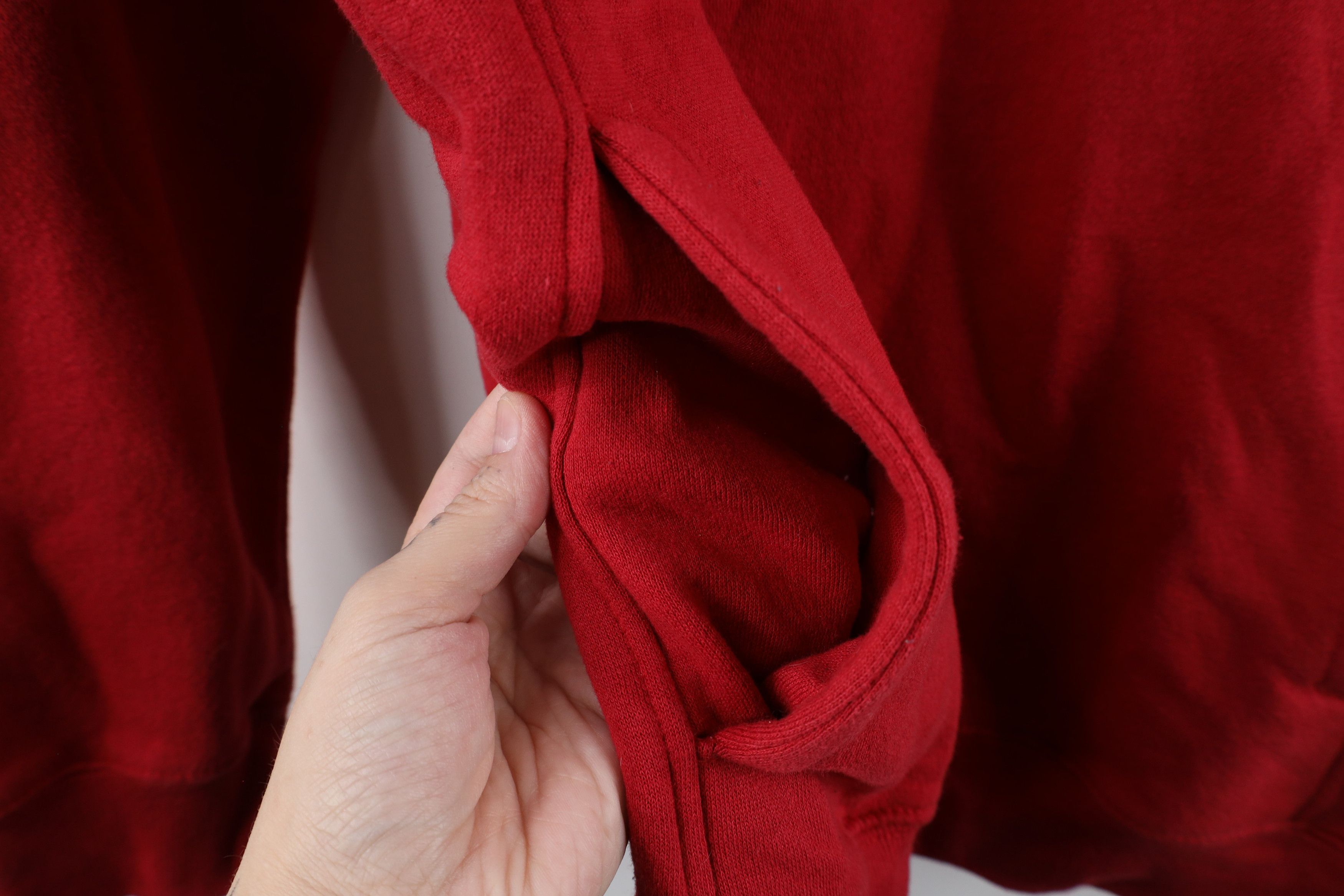 Vintage Vintage Streetwear Organic Cotton Hoodie Sweatshirt Red Size US L / EU 52-54 / 3 - 5 Thumbnail