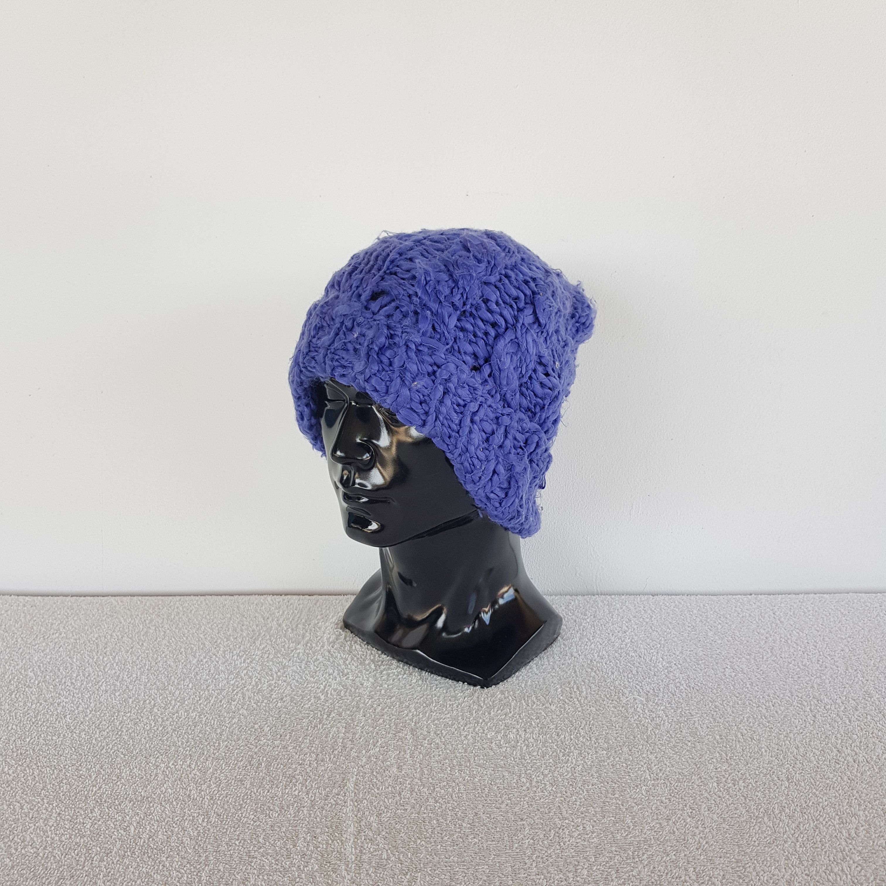 Japanese Brand Vintage RNA Japanese Beanie Crochet Aran Isle Snow Caps Hats Size ONE SIZE - 1 Thumbnail