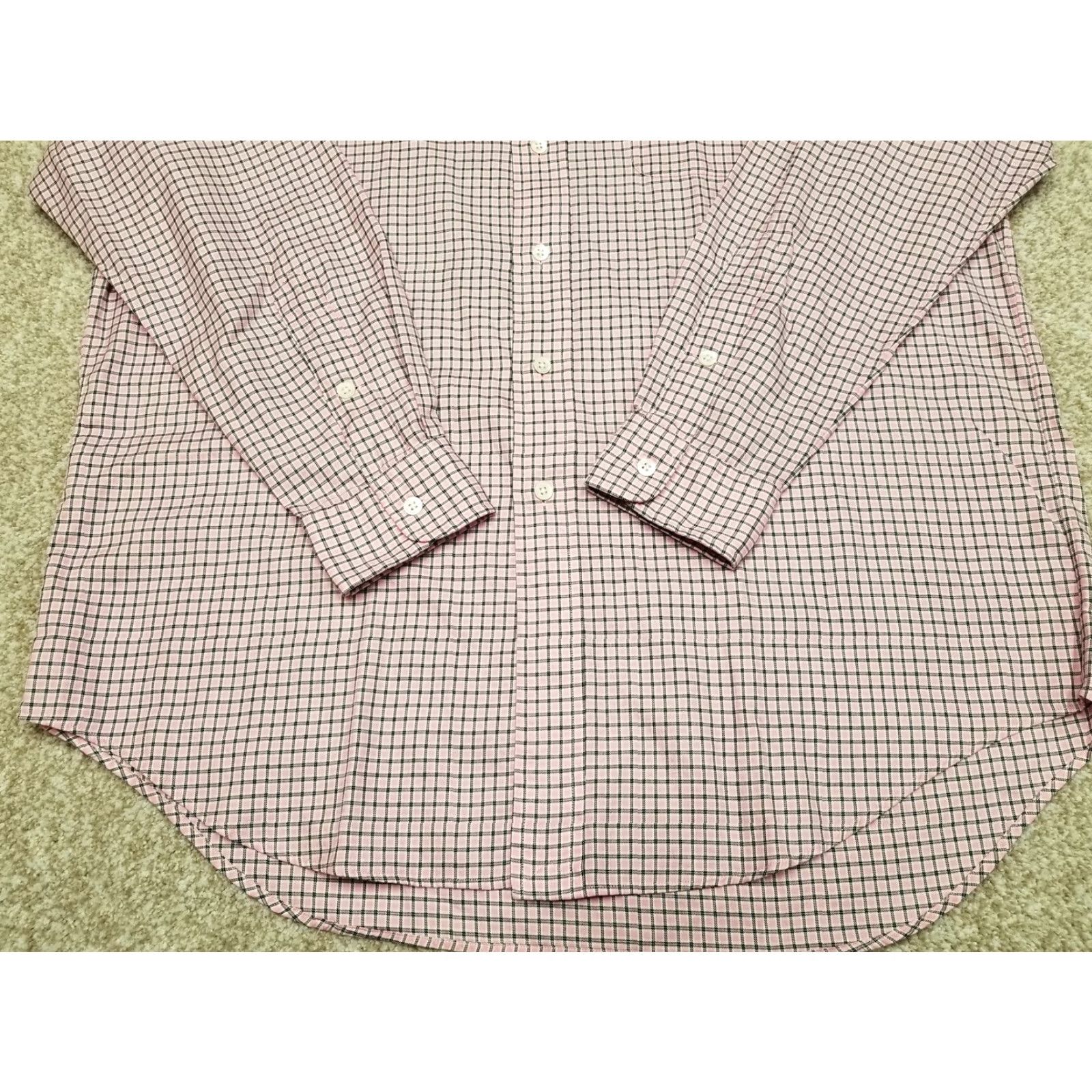 Ralph Lauren Ralph Lauren Blake Shirt Mens Medium Pink Check 100% Cotton Long Sleeve Casual Button-Up Size US M / EU 48-50 / 2 - 3 Thumbnail