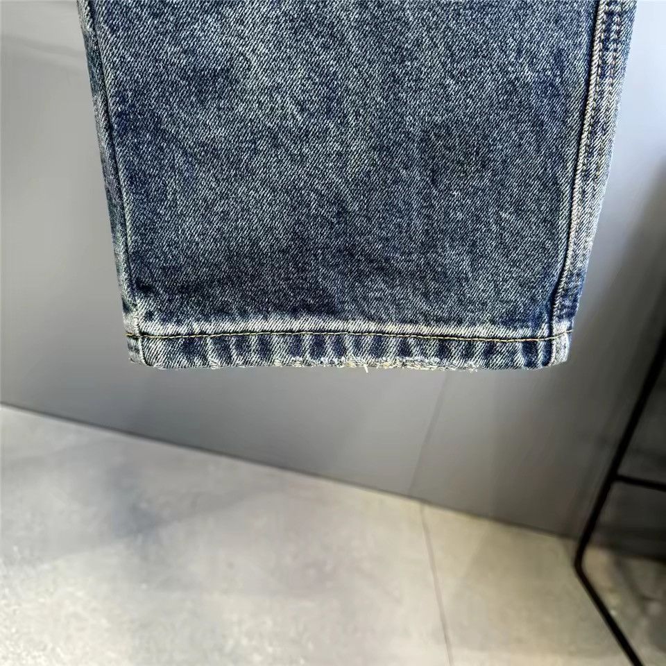 Jean Washed Designer Streetwear Hole Hip Hop Jeans Y2k Pants Size US 34 / EU 50 - 16 Thumbnail