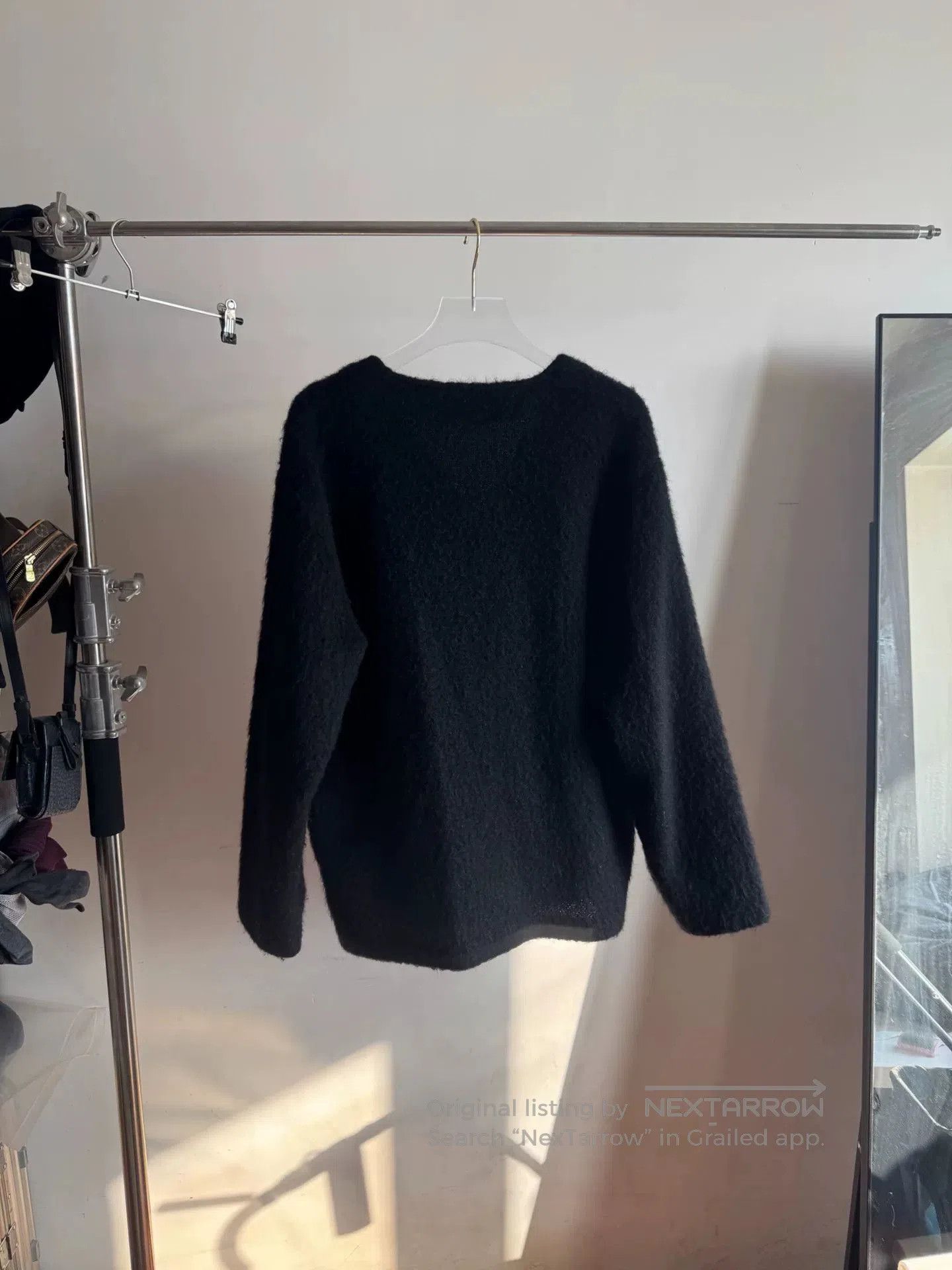 Our Legacy Our Legacy Black Mohair Cardigan. Size US M / EU 48-50 / 2 - 2 Thumbnail