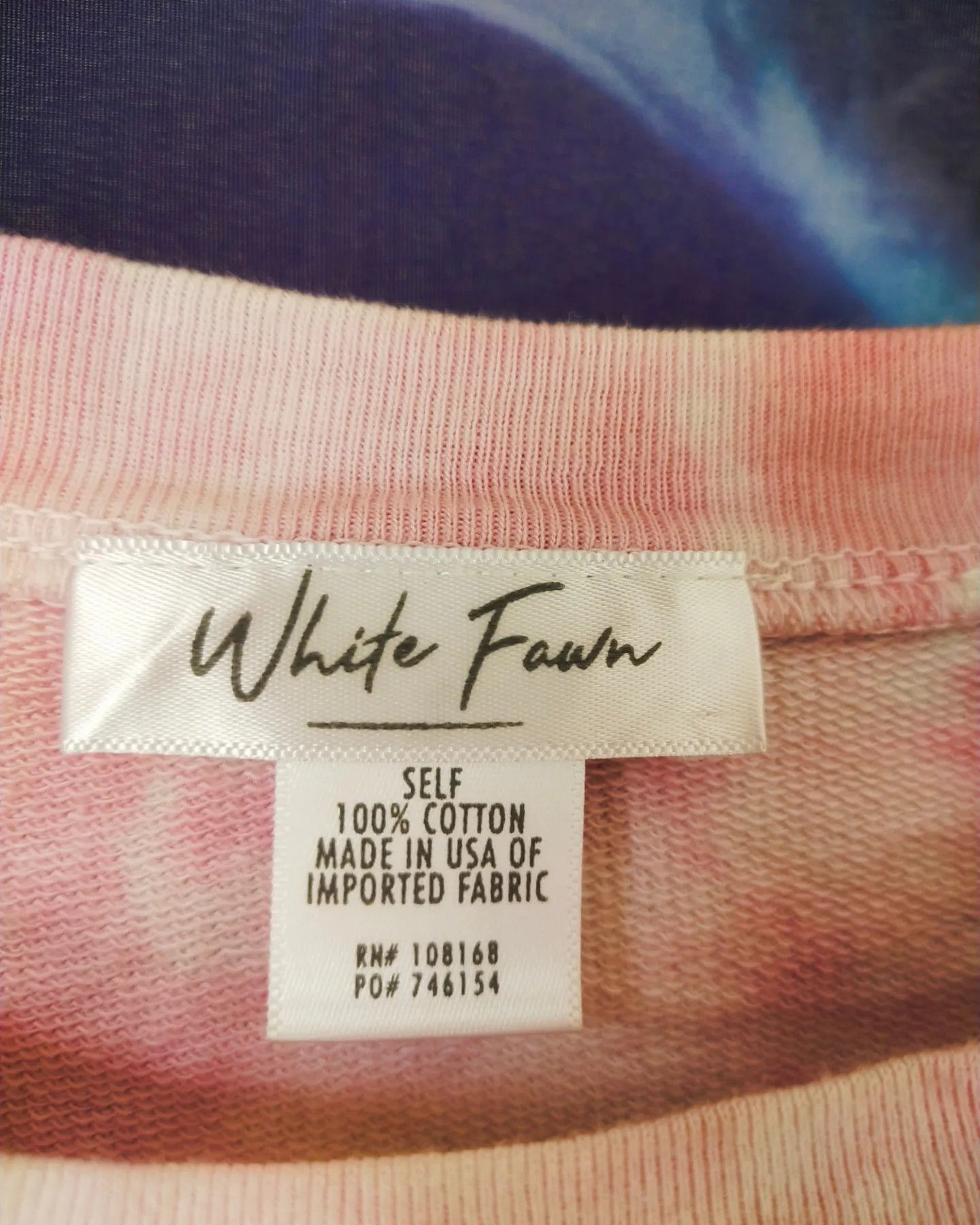 Hysteric Glamour White Fawn Pink Tie-Dye Graphic Crewneck Sweatshirt Size S / US 4 / IT 40 - 4 Thumbnail