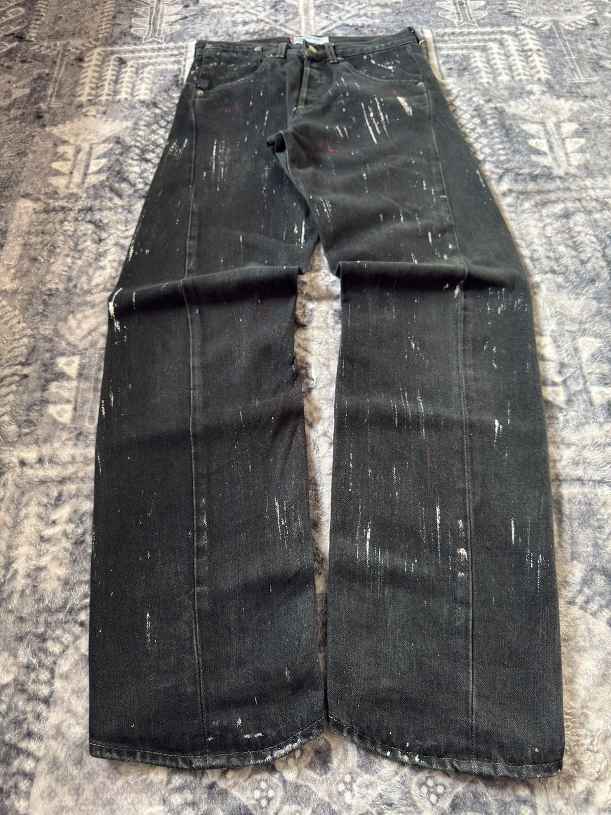 Levi's Vintage Levis Engineered Matrix Digital Rain Painted Jeans Size US 29 - 1 Thumbnail