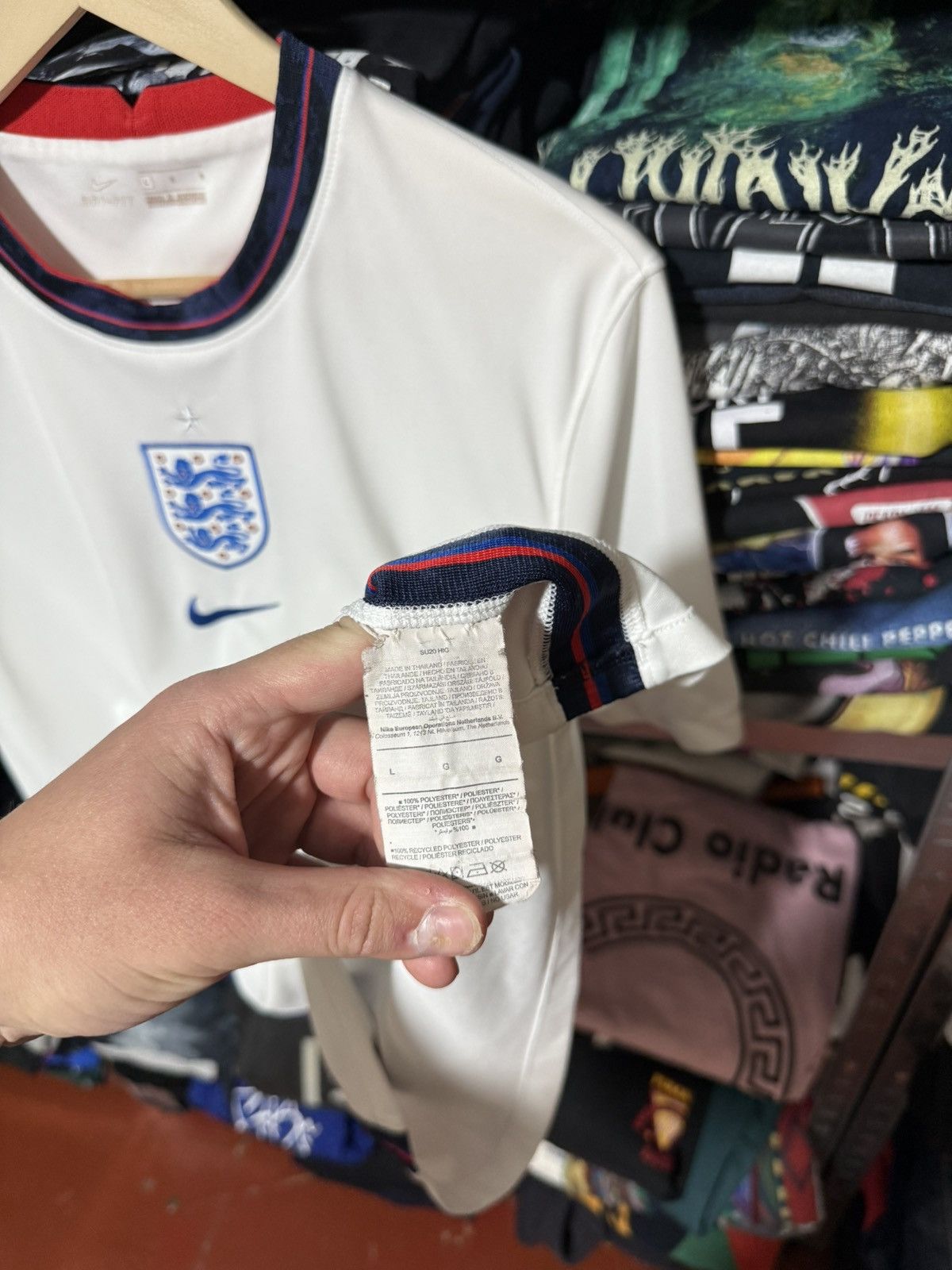 Nike Rare 2020 England Nike Euro Home Soccer Football Jersey Size US XL / EU 56 / 4 - 6 Thumbnail