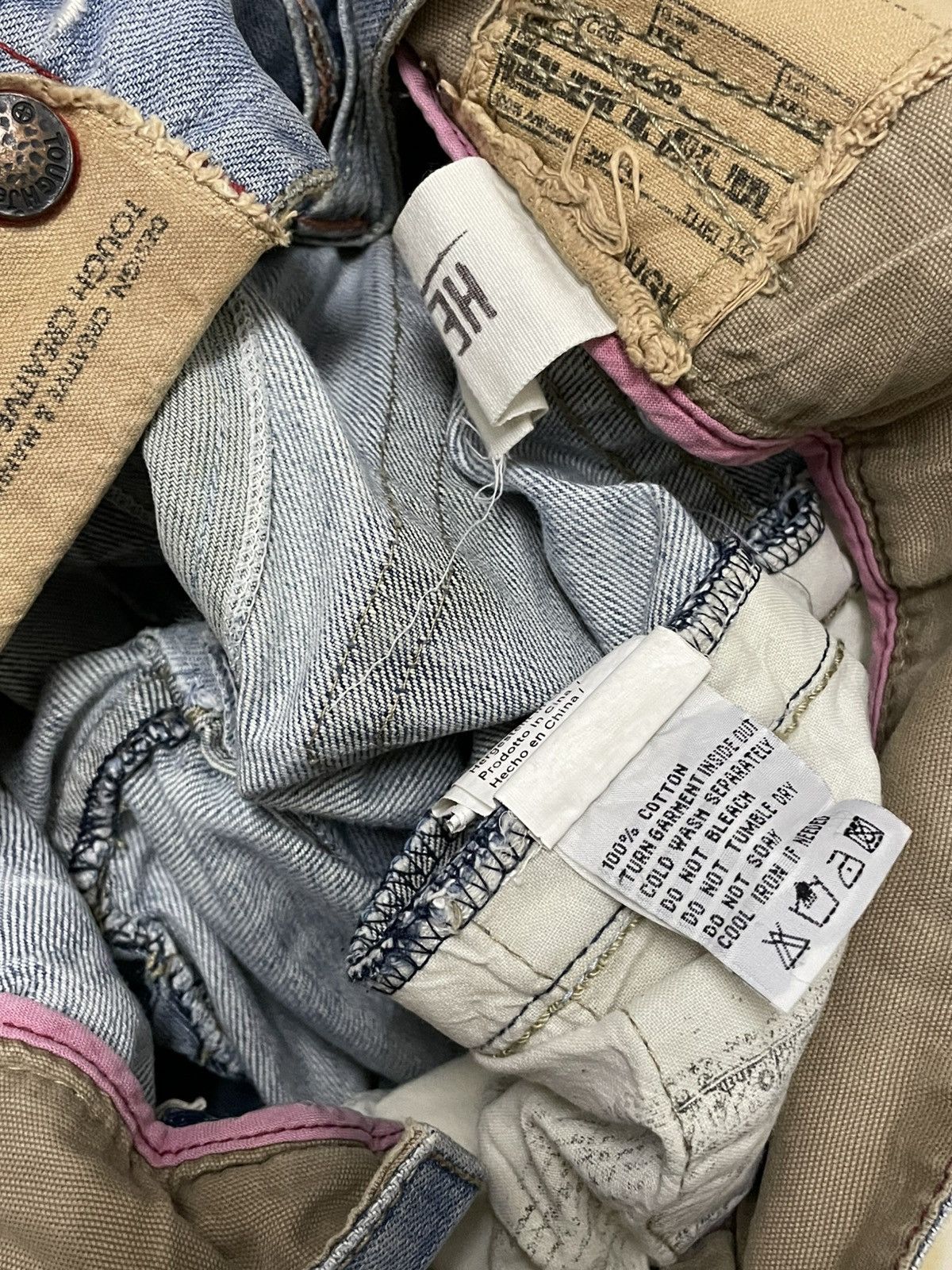 Japanese Brand Vintage 1990s OG Designer Japan Tough Serial Killer Denim Size US 34 / EU 50 - 18 Thumbnail