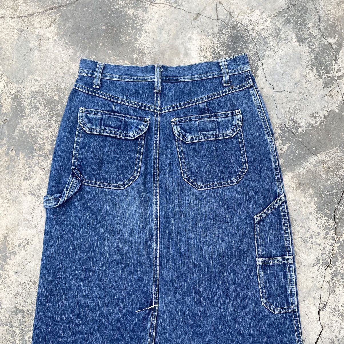 United Colors Of Benetton UCOB Carpenter Denim Skirt Size 26" / US 2 / IT 38 - 2 Thumbnail