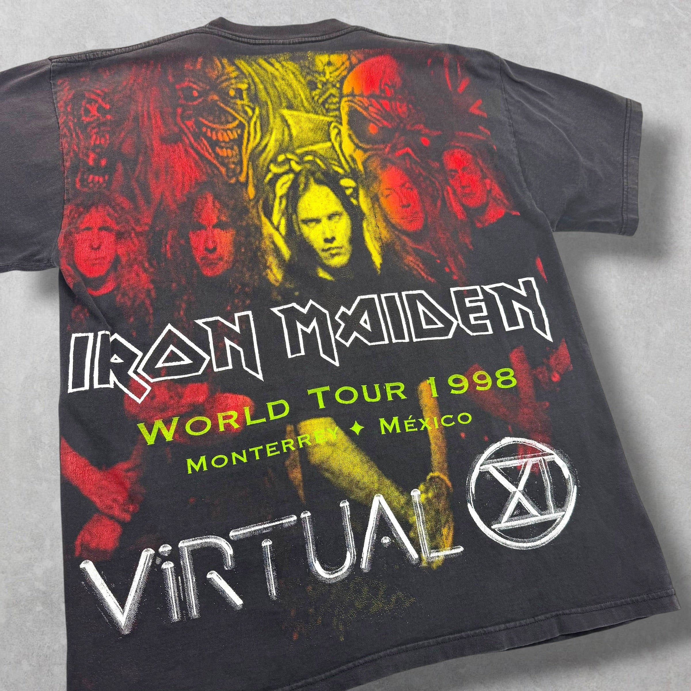 Iron Maiden Vintage '98 Iron Maiden World Tour Tee XL Size US XL / EU 56 / 4 - 4 Thumbnail