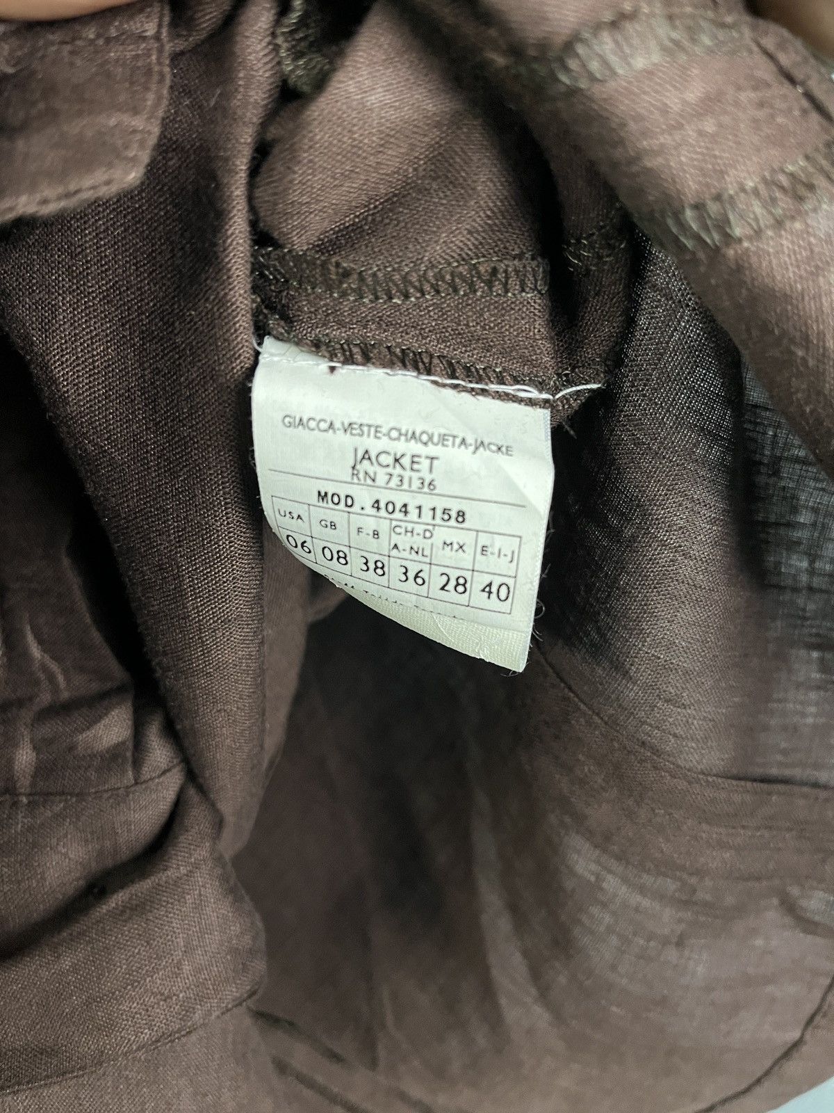 Max Mara Max & Co Short Sleeve Blazer Women Brown Made in Italy Size M / US 6-8 / IT 42-44 - 6 Thumbnail