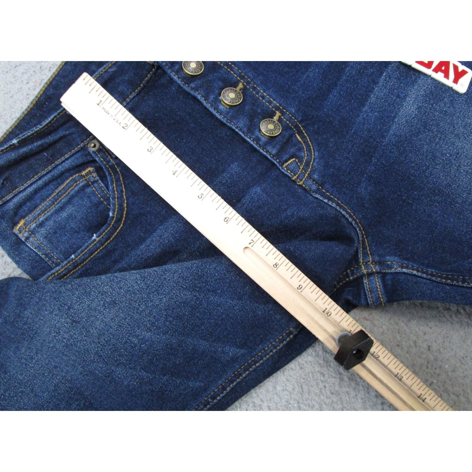 Vintage VTG Y2K Union Bay Women's Button Fly High Rise Stretch Denim Jeans SZ 9 NEW Read Size 30" / US 8 / IT 44 - 6 Thumbnail