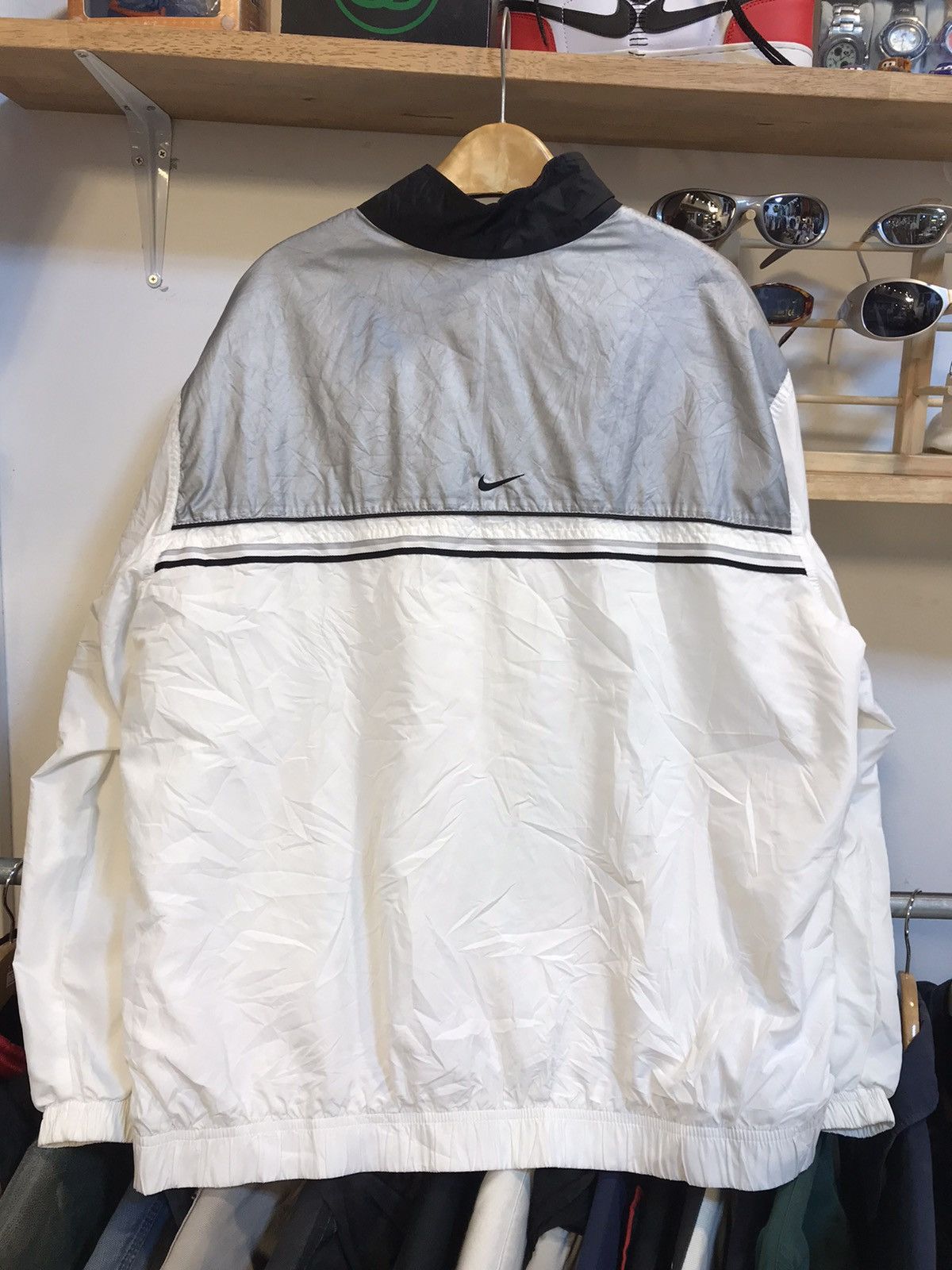 Nike × Vintage Vintage Nike Spell Out Windbreaker Jacket Size US M / EU 48-50 / 2 - 2 Thumbnail