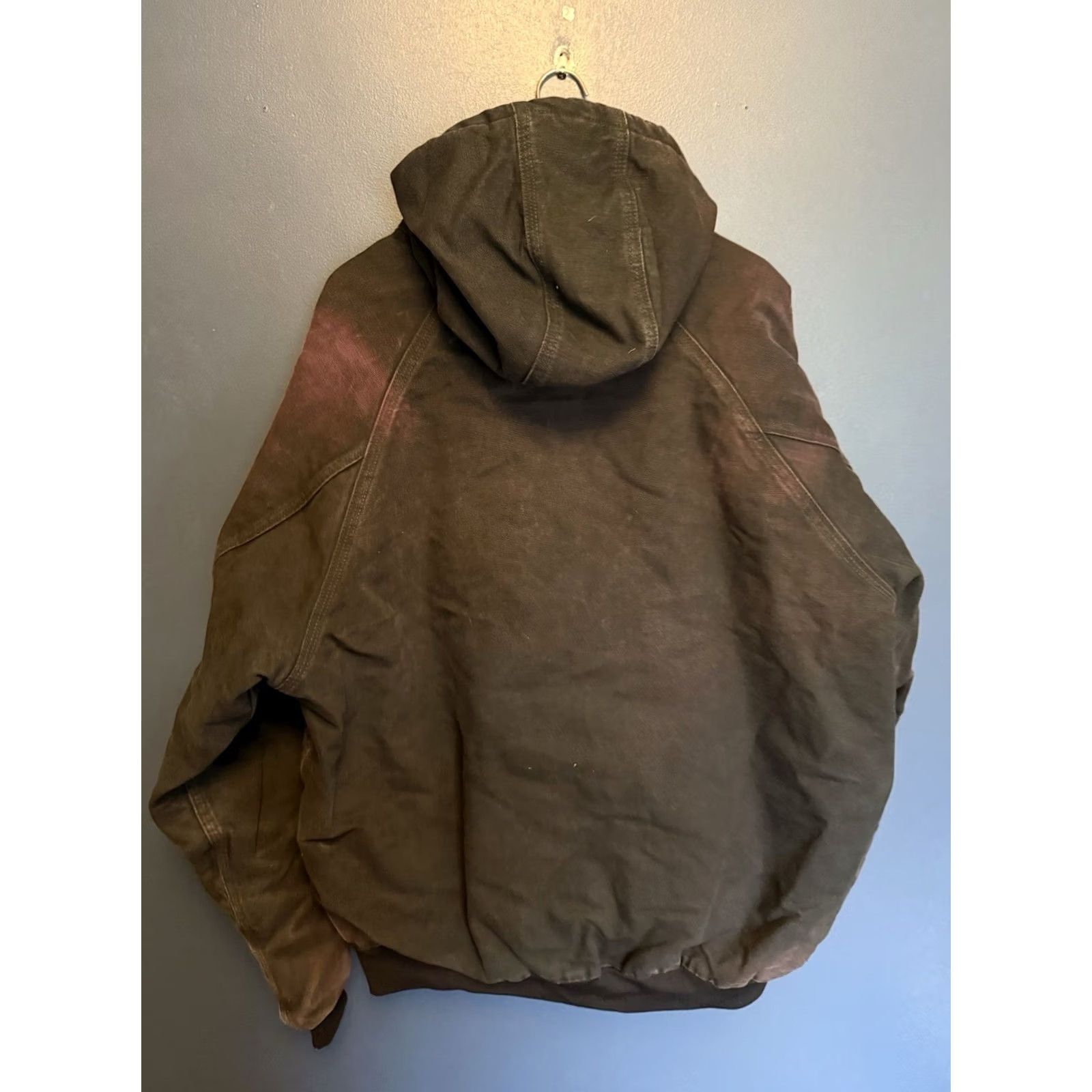 Carhartt VINTAGE Carhartt Hooded Jacket Black Cotton Zip 2XL Mens Flawed Size US XXL / EU 58 / 5 - 5 Thumbnail