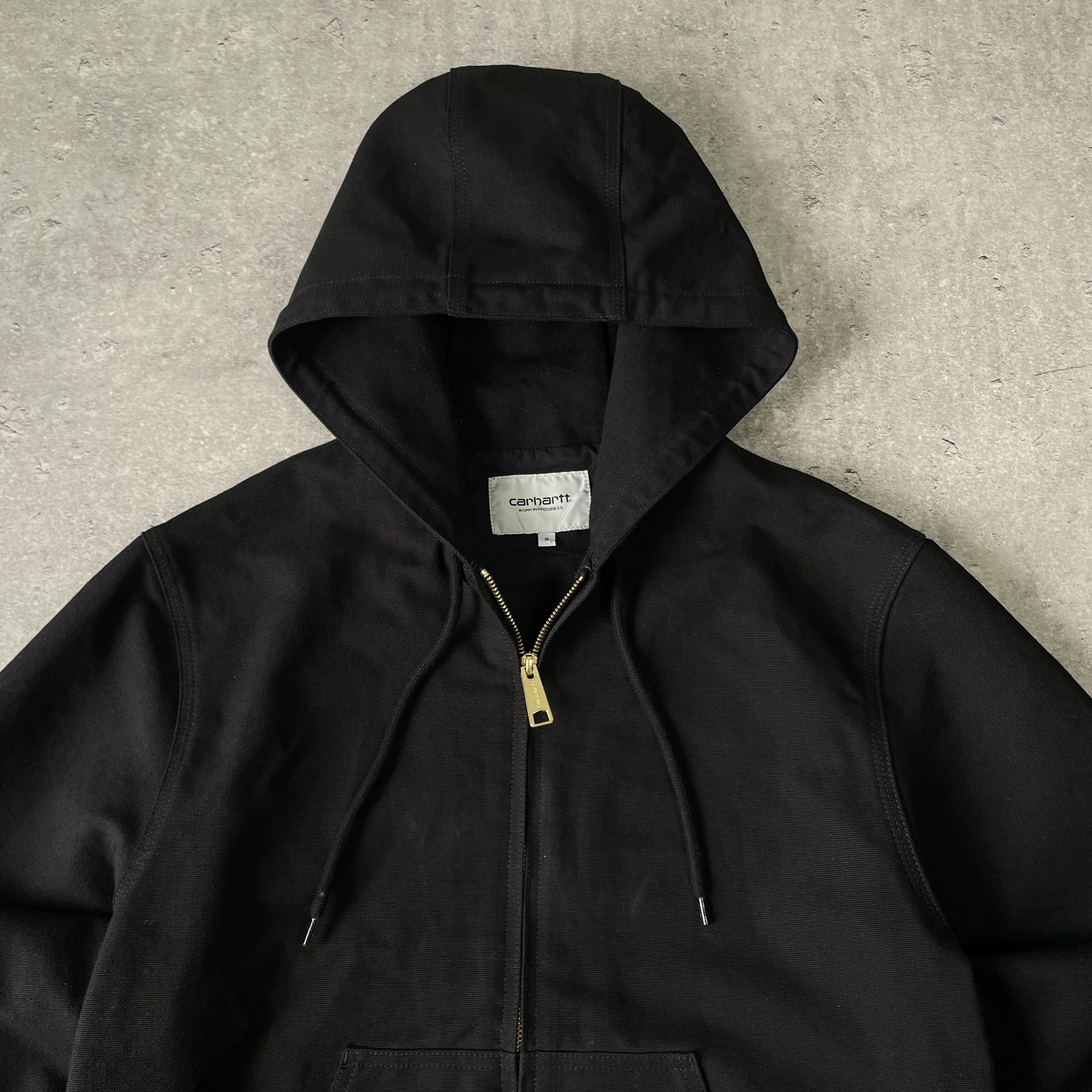 Carhartt Carhartt Active Jacket Black Denim Hooded Jacket Vintage S Size US S / EU 44-46 / 1 - 2 Thumbnail