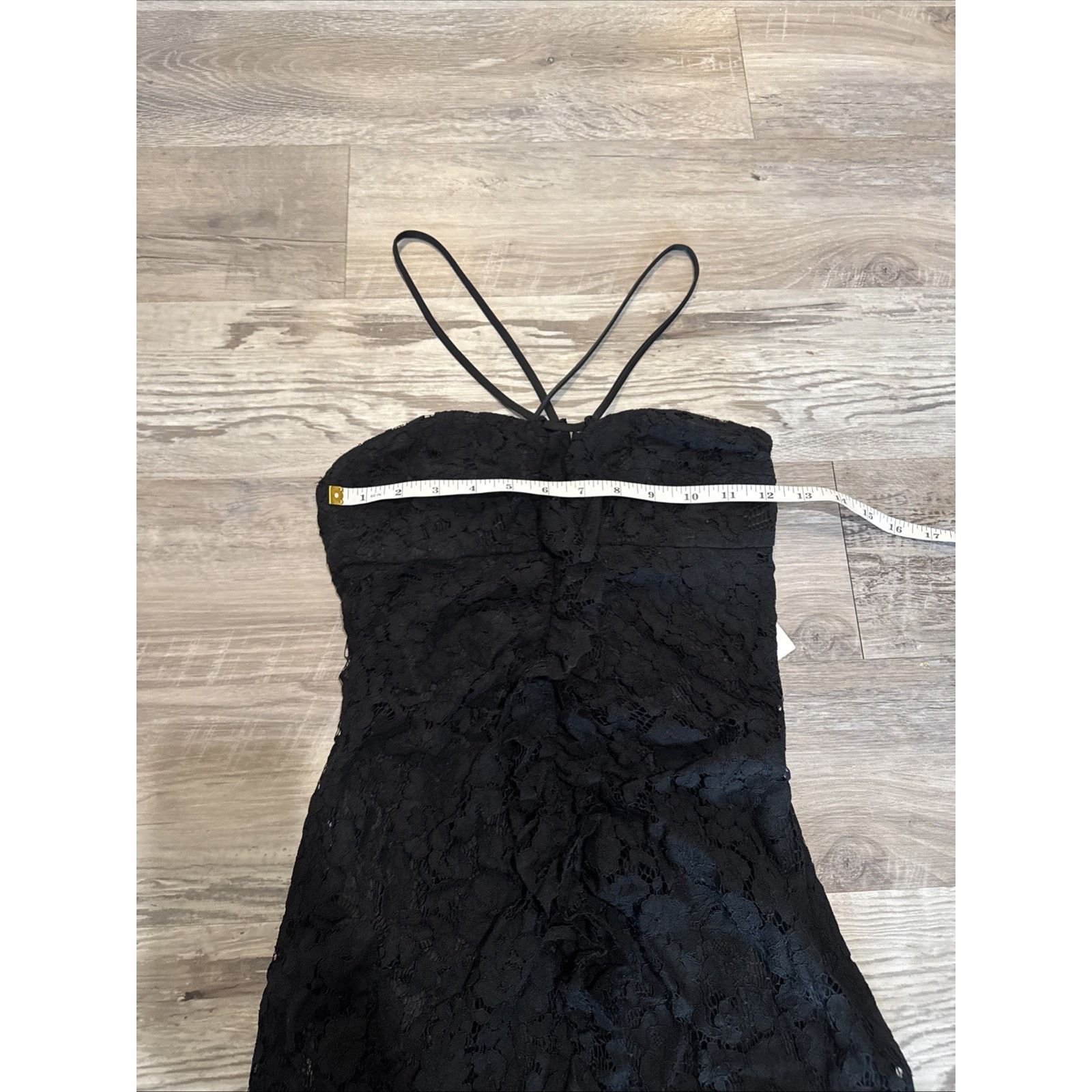 Zara Zara Womens Lace Mini Dress Draped XS Black Ruffled Floral Size XS / US 0-2 / IT 36-38 - 5 Thumbnail