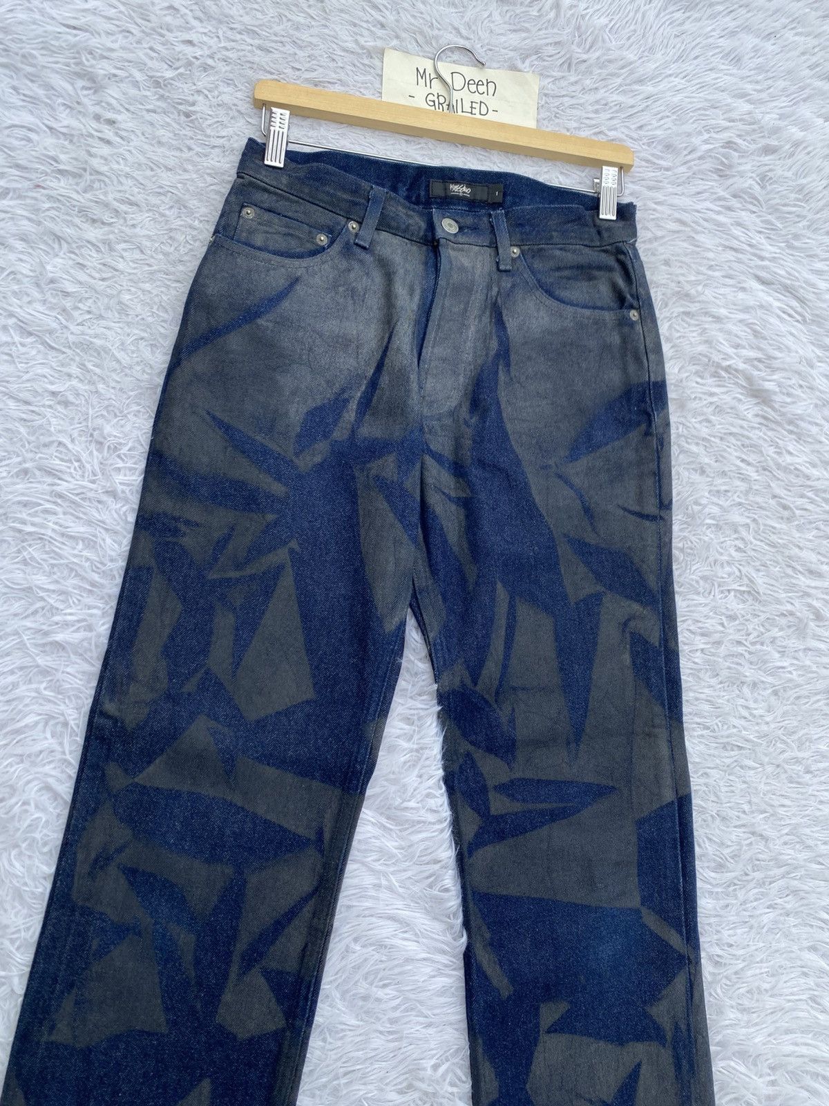Mossimo MASSIMO Rare Design Pattern Blue Jeans/Denim Size US 28 / EU 44 - 6 Thumbnail