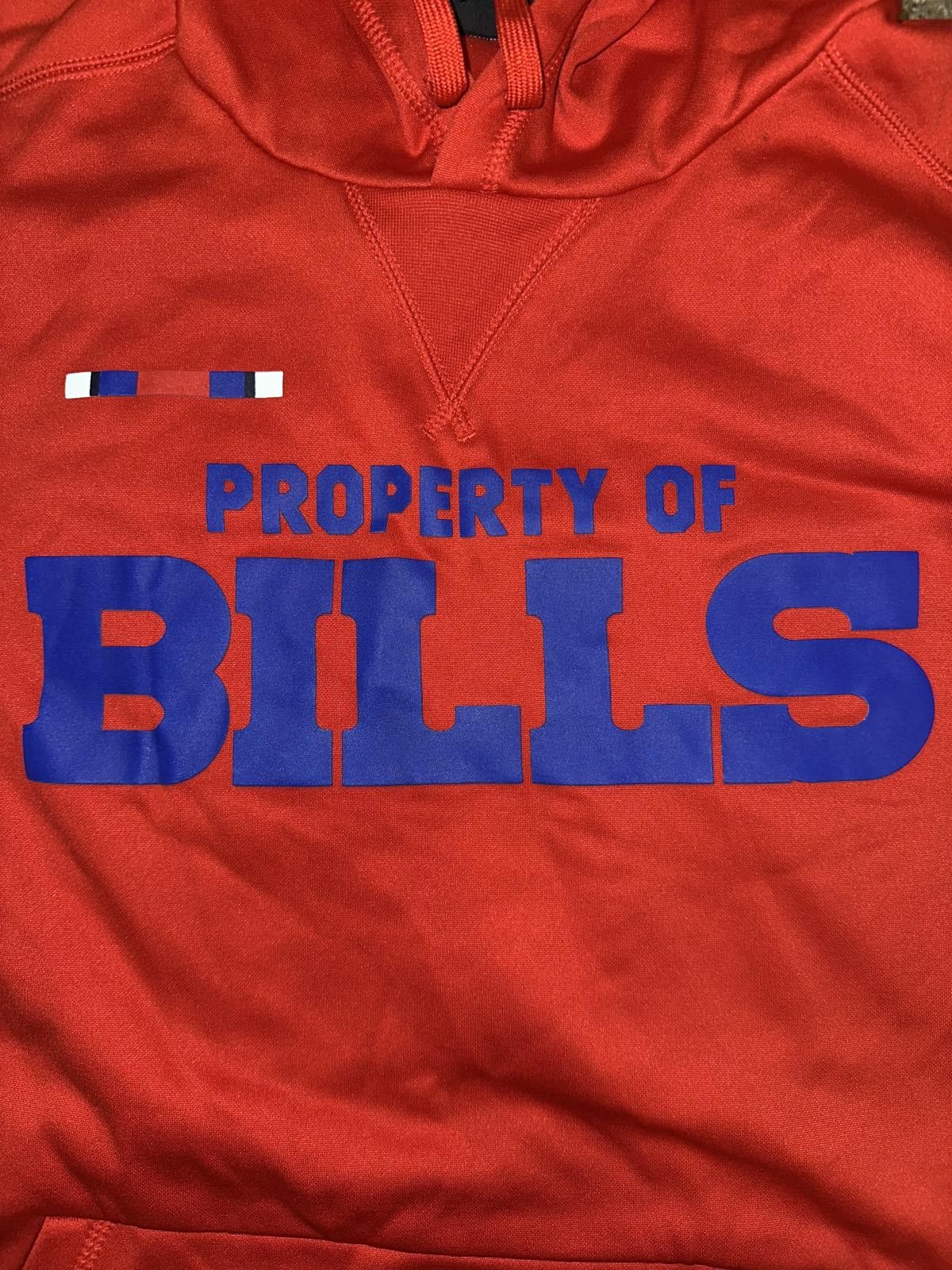 Nike Nike Men’s Buffalo Bills Sideline Property Of Performance Pullover Hoodie Size US M / EU 48-50 / 2 - 2 Thumbnail