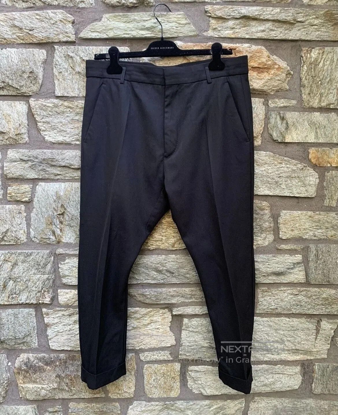 Haider Ackermann Haider Ackermann 14FW Curved Wool Trousers. Size US 32 / EU 48 - 2 Thumbnail