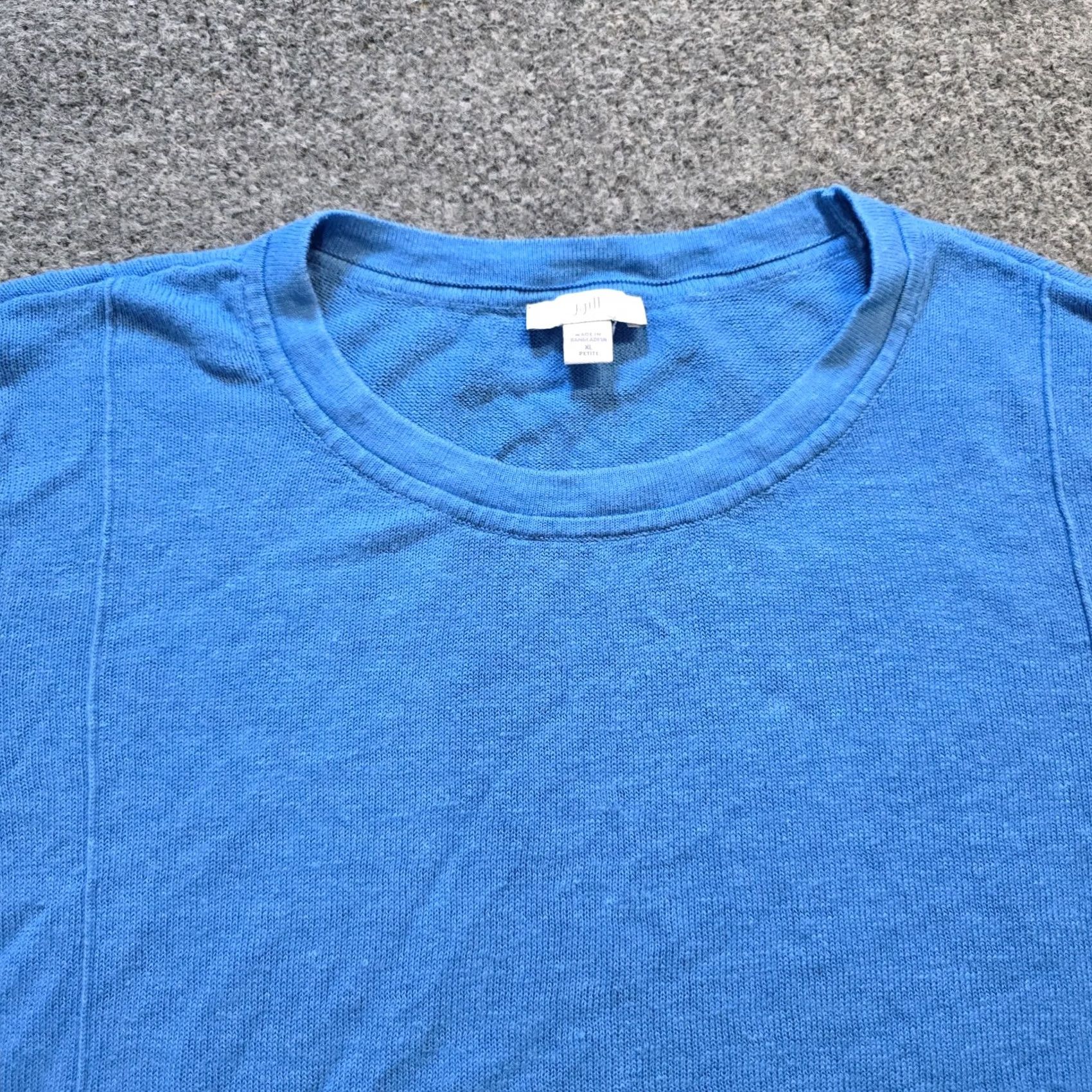 J. Jill J. Jill Top Womens XL Petite Blue 3/4 Sleeve Linen Blend Stretchy Capsule Shirt Blouse Womens Mens? Size XL / US 12-14 / IT 48-50 - 2 Thumbnail
