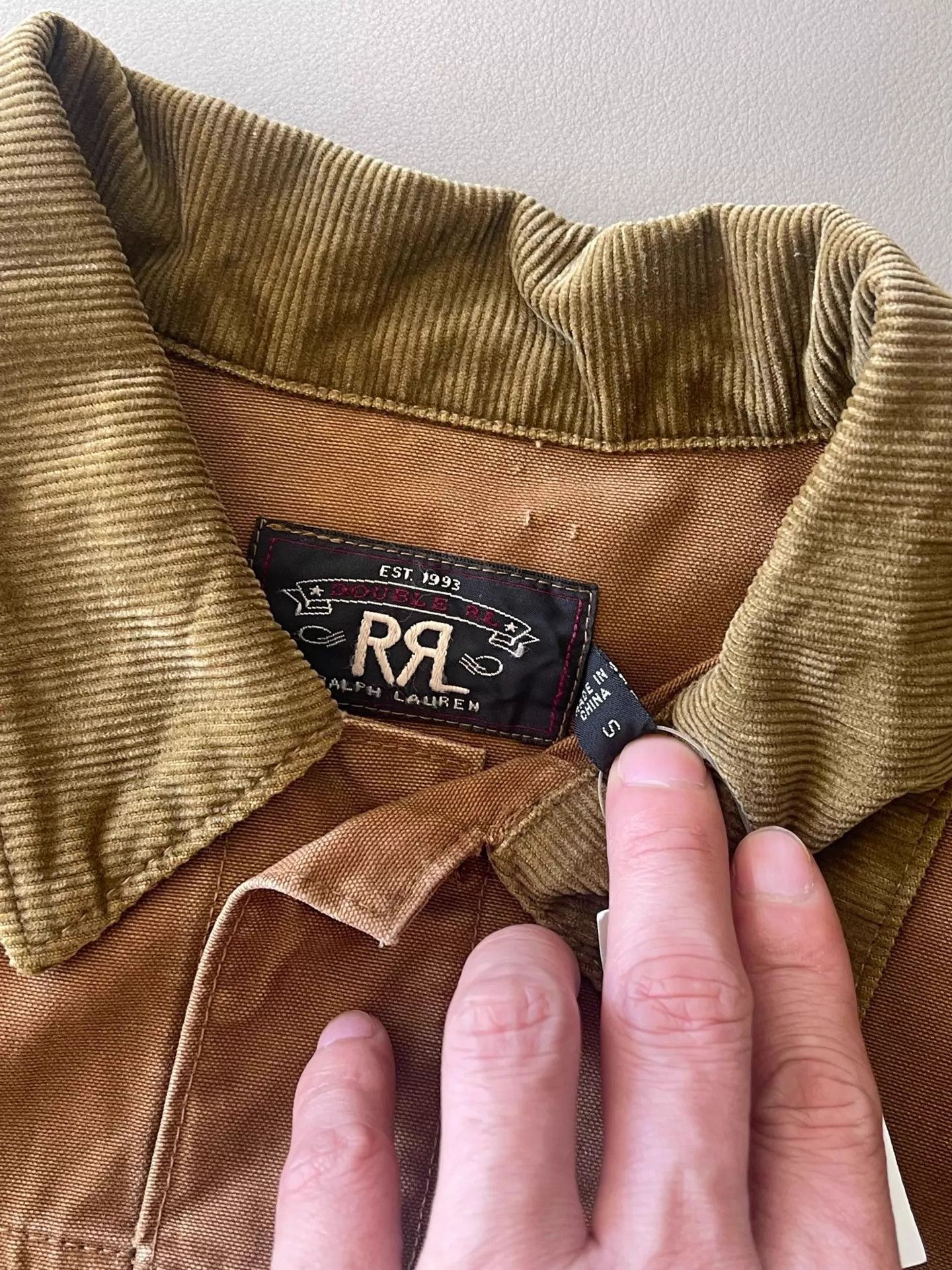 RRL Ralph Lauren RRL Vintage Classic Brown Corduroy Collar Work Jacket S Size US S / EU 44-46 / 1 - 7 Thumbnail