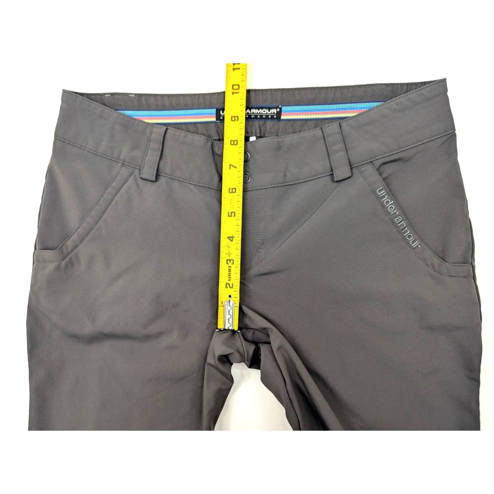 Under Armour Under Armour Performance Golf Capri Pants Women 8 Gray Wicking Stretch Capris 32 Inseam 18.5in 4-Pocket Design Regular Fit Size 30" / US 8 / IT 44 - 4 Thumbnail
