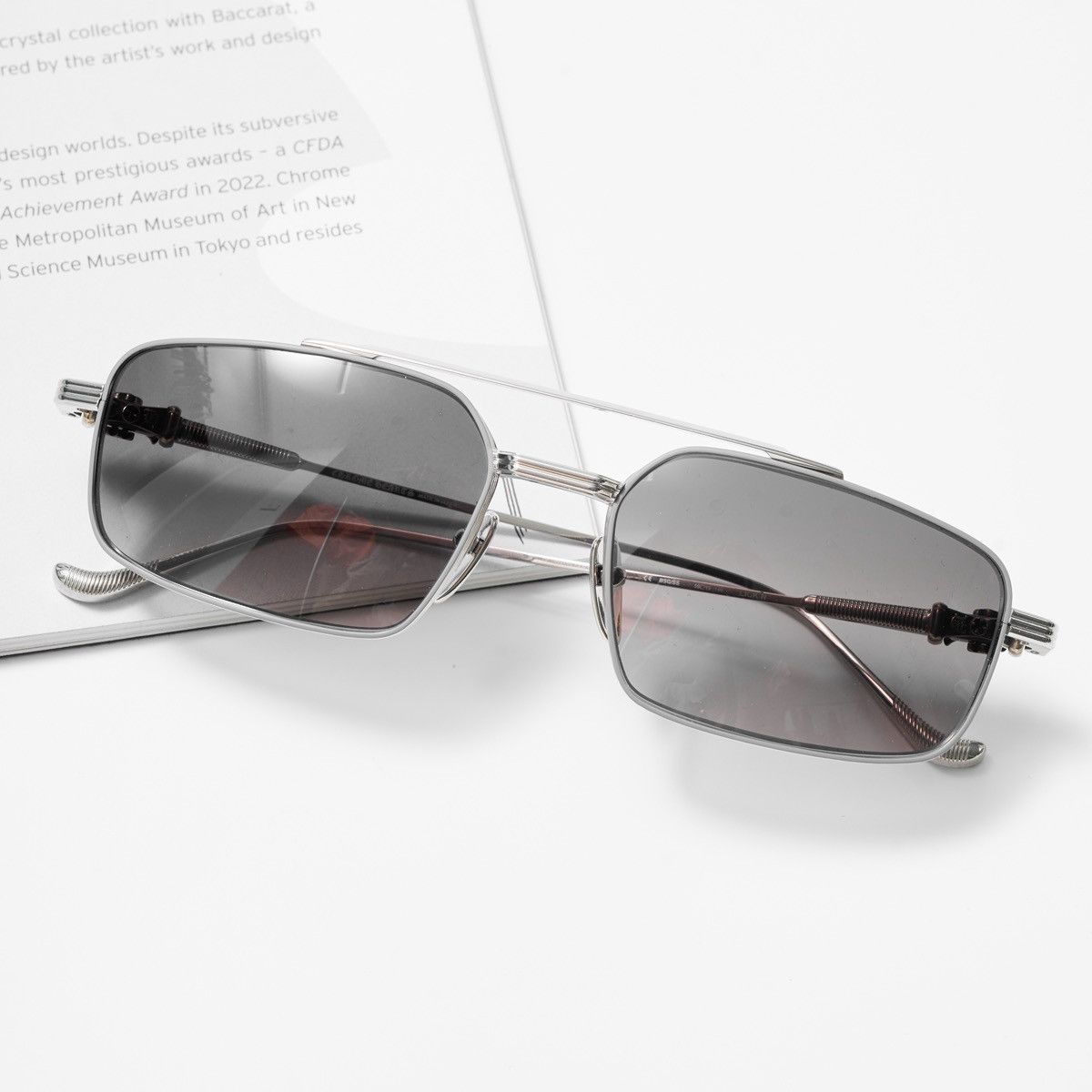 Chrome Hearts CHROME HEARTS LICK'N SHINY SILVER SUNGLASSES Size ONE SIZE - 6 Thumbnail