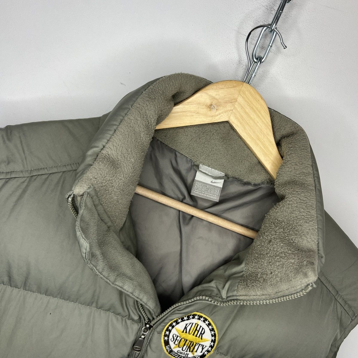 Nike × Vintage NIKE VINTAGE PUFFER VEST Y2K STYLE DRILL Size US L / EU 52-54 / 3 - 5 Thumbnail