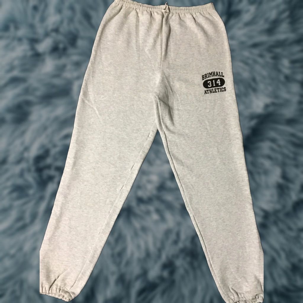 Vintage VINTAGE Brimhall Athletics Track Sweatpants Mens Pants 2XL Gray 90s 80s USA School PFU Gym Grunge Athletic Activewear Size US 39 - 1 Thumbnail