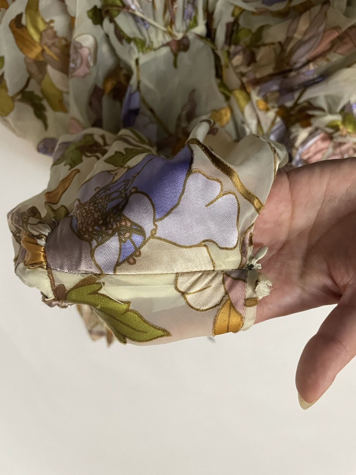 Zimmermann Floral silk Zimmermann midi dress puffed sleeves flounces Size M / US 6-8 / IT 42-44 - 6 Thumbnail