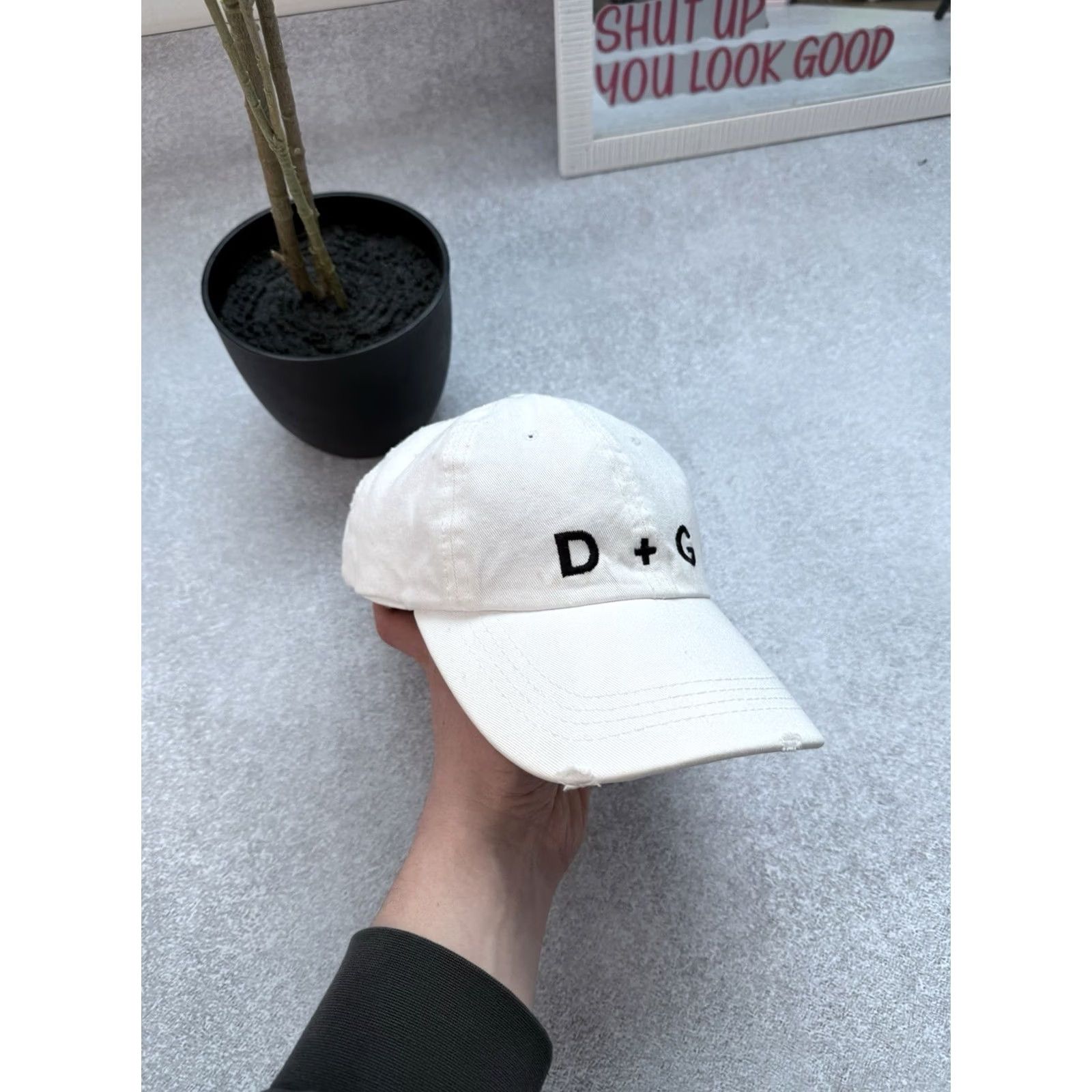 Dolce & Gabbana VINTAGE Dolce&Gabbana Baseball Cap Unisex Adults One Size White Hat Y2K 90s Luxury Summer Cap Size ONE SIZE - 3 Thumbnail