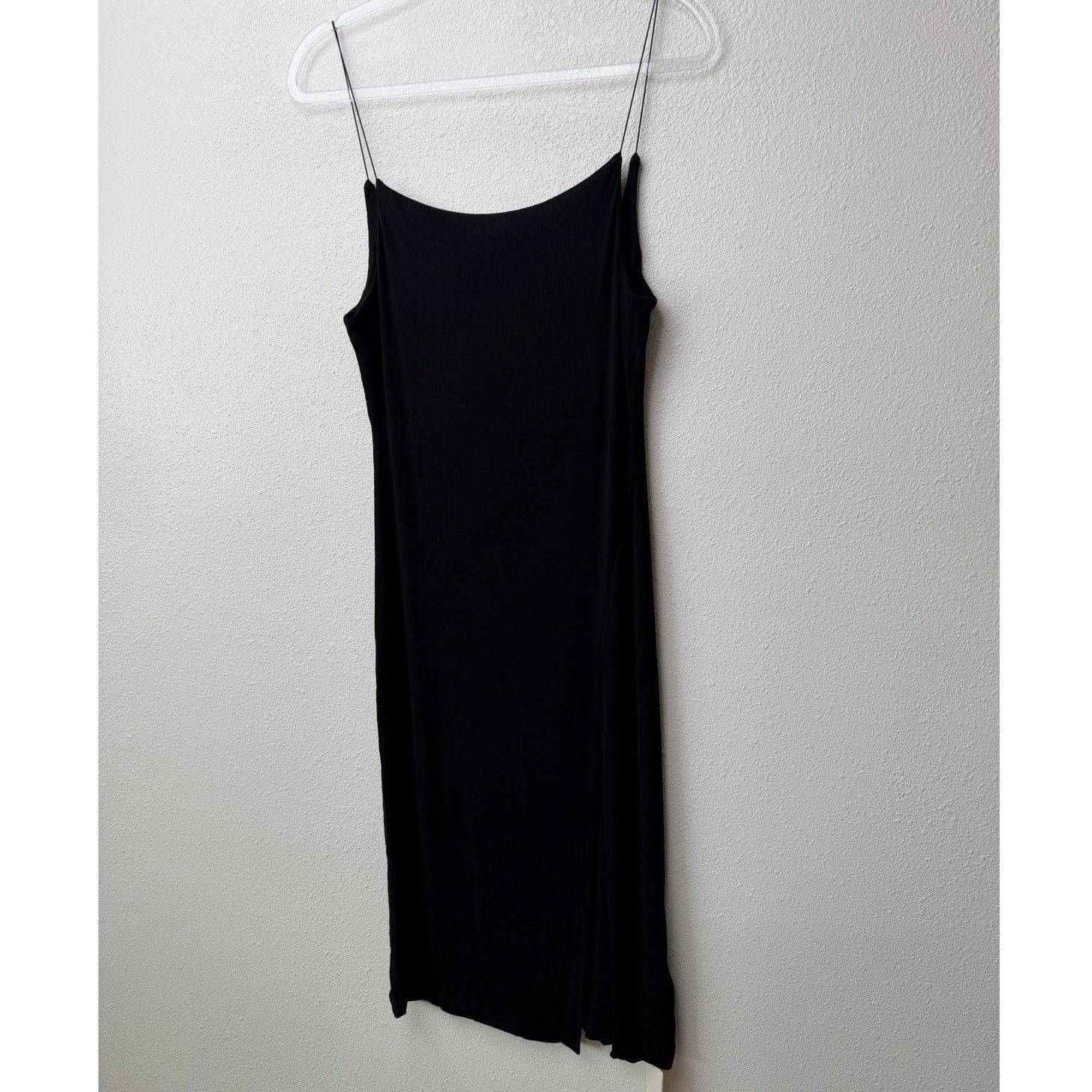 Other NWT Commense Black Ribbed Side Slit Midi Dress XL Size XL / US 12-14 / IT 48-50 - 6 Thumbnail