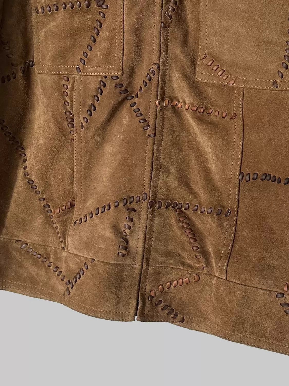 Saint Laurent Paris Saint Laurent Vintage Tan Suede Baseball Jacket Unisex 48 Size US M / EU 48-50 / 2 - 5 Thumbnail