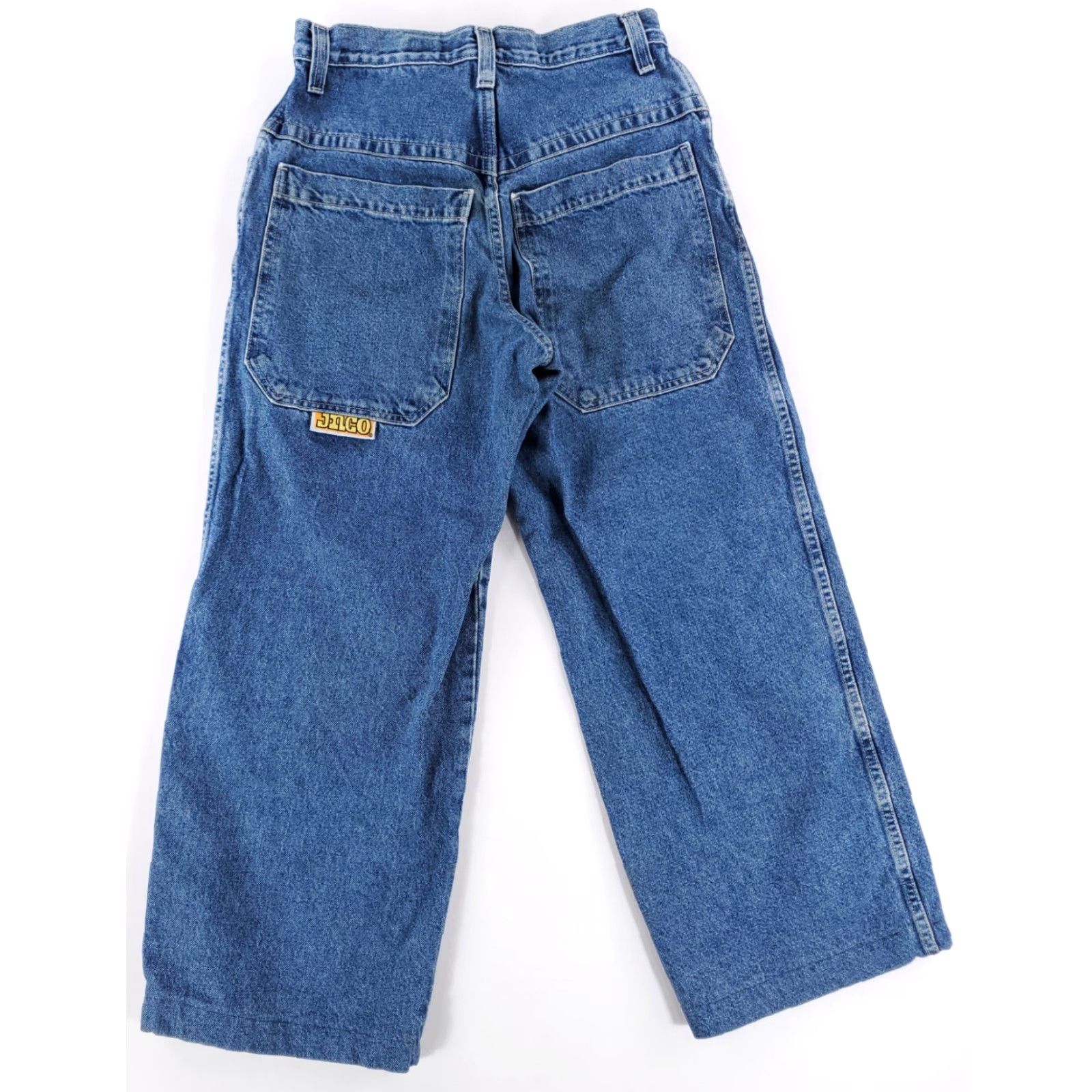 JNCO JNCO VTG 90s Ark Made in USA Baggy Skater Jeans Mens 31 Inseam 28.5 Blue Wide-Leg N/A? Size US 31 - 7 Thumbnail