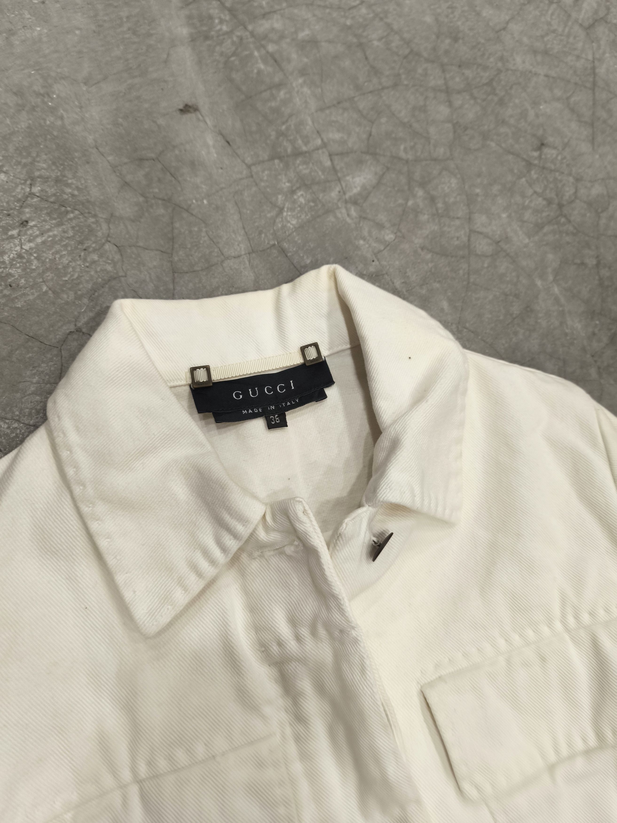 Gucci Gucci Tom ford 02 denim jacket Size S / US 4 / IT 40 - 3 Thumbnail