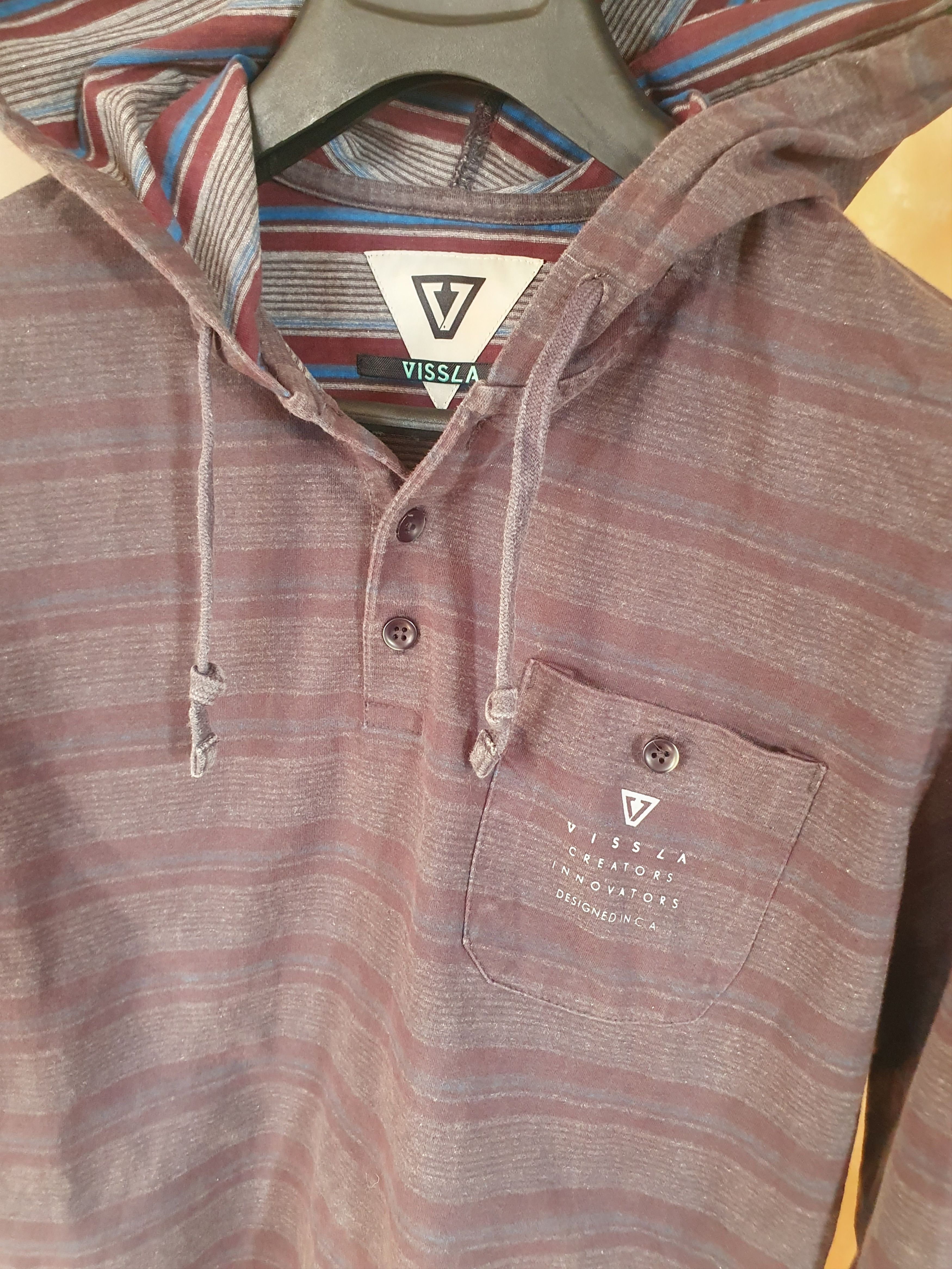 Vissla Vissla Descanso Hooded Popover Blanket Striped sweatshirt L Size US L / EU 52-54 / 3 - 8 Thumbnail