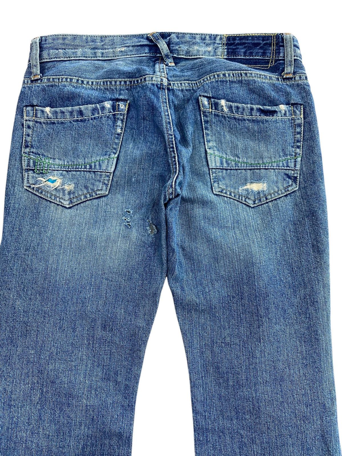 Other Japanese Brand Faded Wash Ripped Style Flare Jeans Size US 30 / EU 46 - 4 Thumbnail