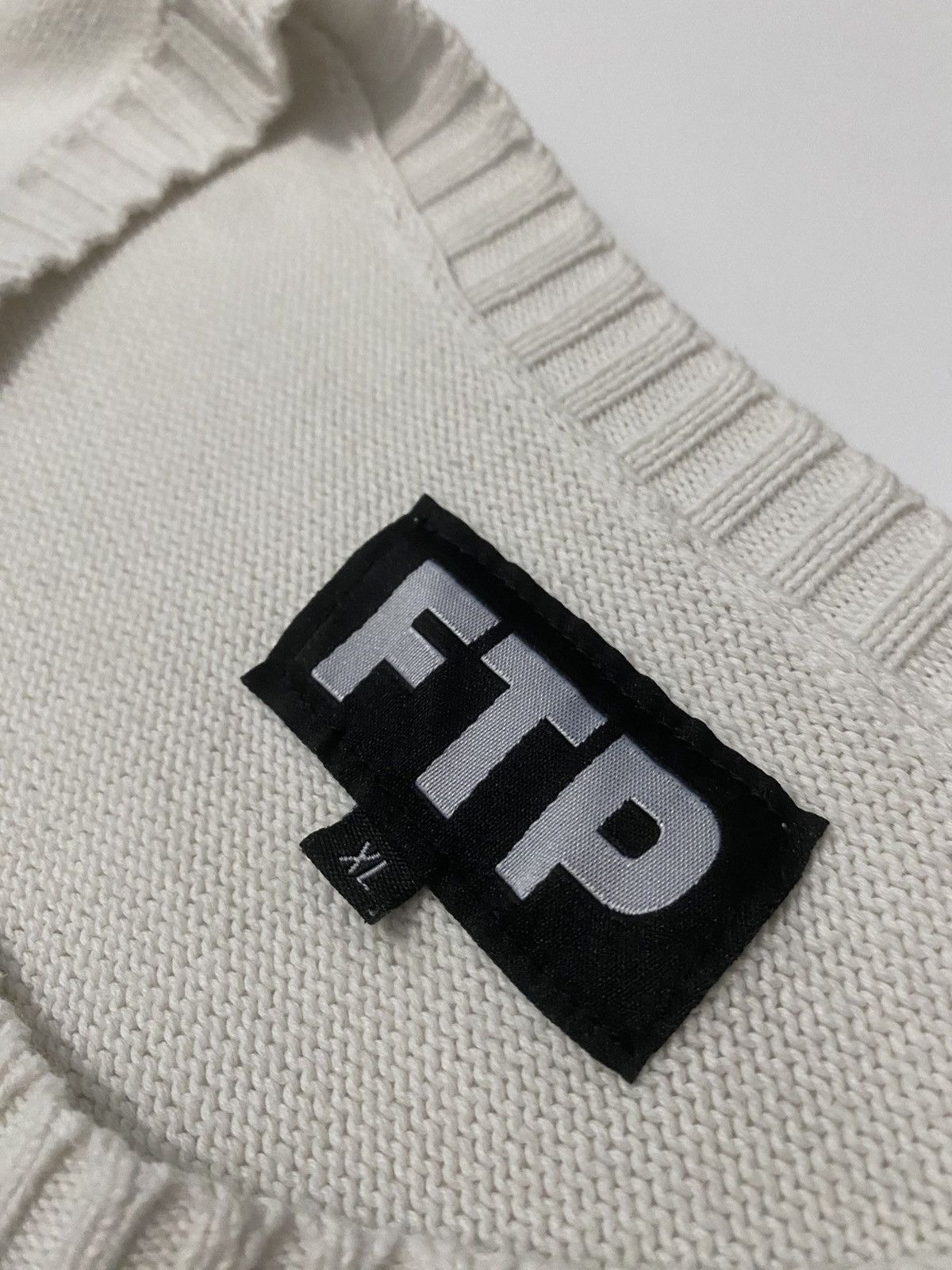 Fuck The Population FTP Bear Knit Sweater (White) Size US XL / EU 56 / 4 - 7 Thumbnail