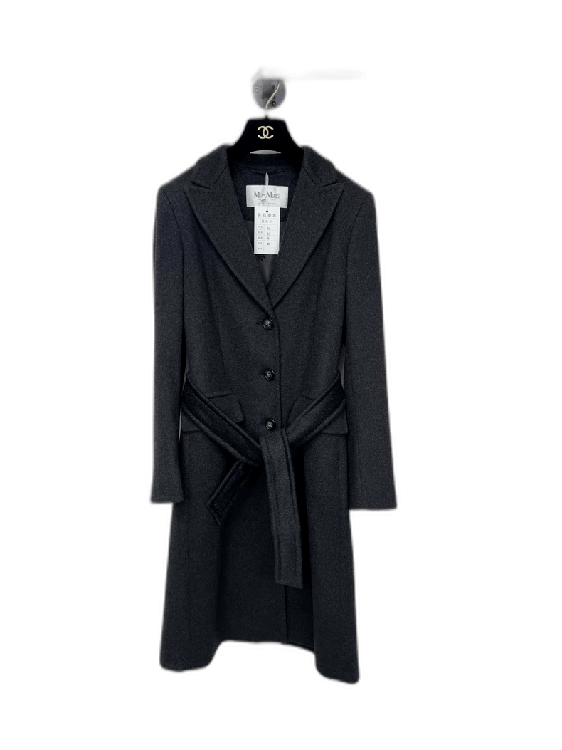 Max Mara Maxmara Gray Cashmere Coat Size 40 Size M / US 6-8 / IT 42-44 - 1 Thumbnail