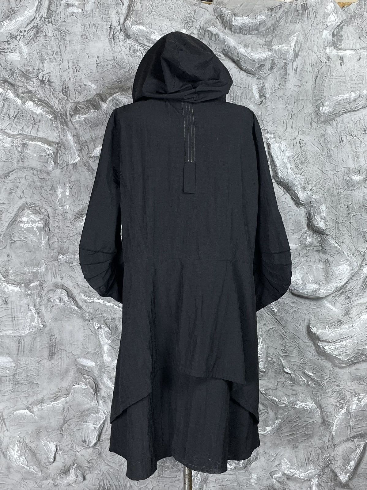 Japanese Brand × Junya Watanabe × Le Grande Bleu (L.G.B.) Vintage Nylon Coat Huge Hood Yohji Issey Miyake Archive Vibe Size US M / EU 48-50 / 2 - 5 Thumbnail