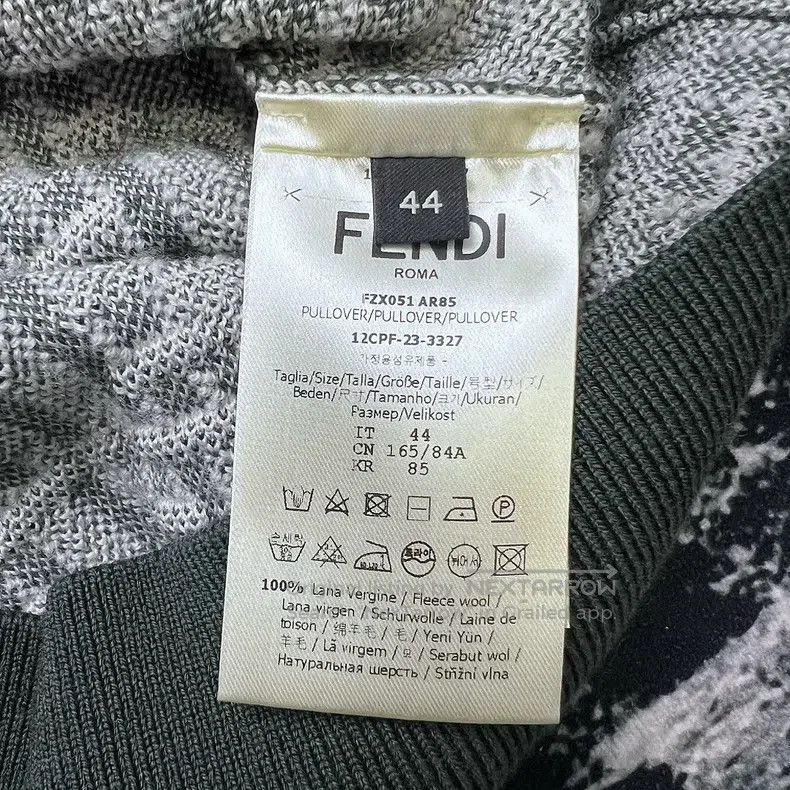 Fendi Fendi FF Monogram Full Print Short Sleeve Knit Sweater - G Size US S / EU 44-46 / 1 - 4 Thumbnail