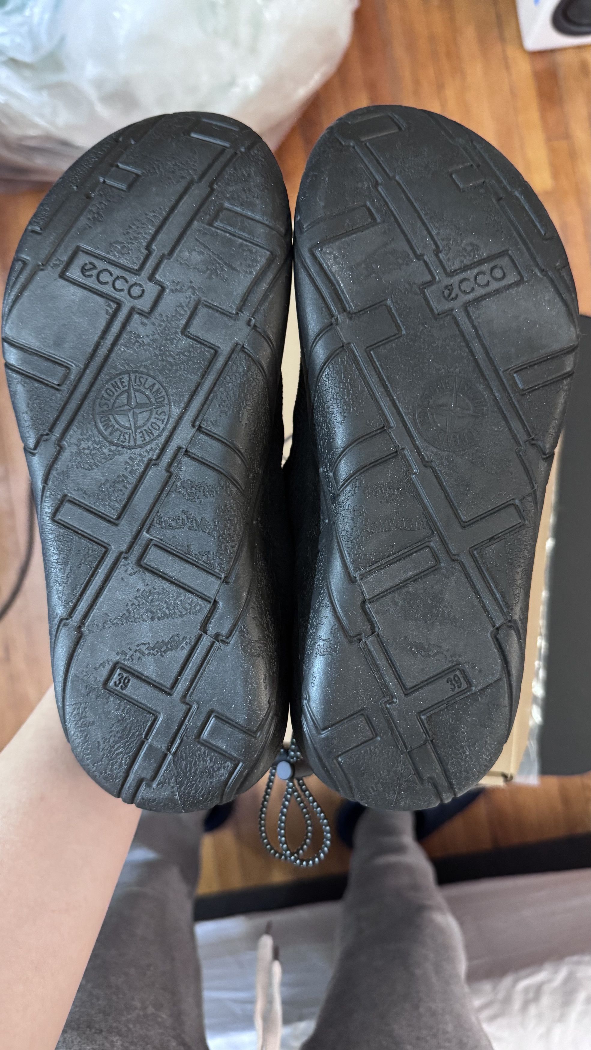 Stone Island Shadow Project Stone Island Shadow Project Black ECCO Mesh Effect Slippers Size US 6.5 / EU 39-40 - 5 Thumbnail