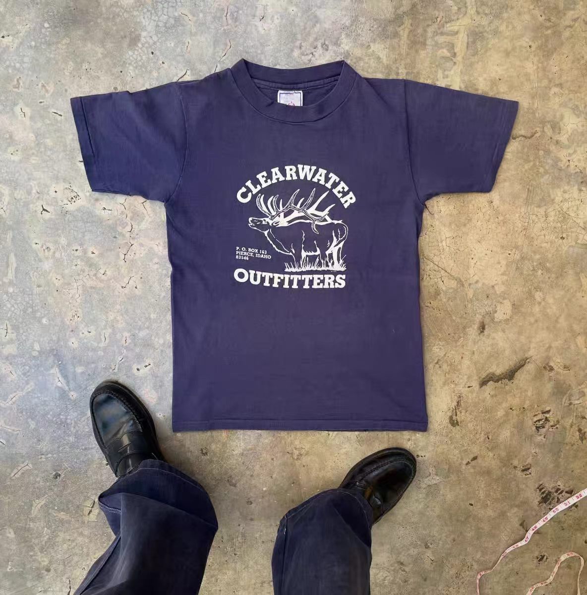 Vintage Purple Casual Retro Letter-Print T-Shirt Size US M / EU 48-50 / 2 - 1 Thumbnail