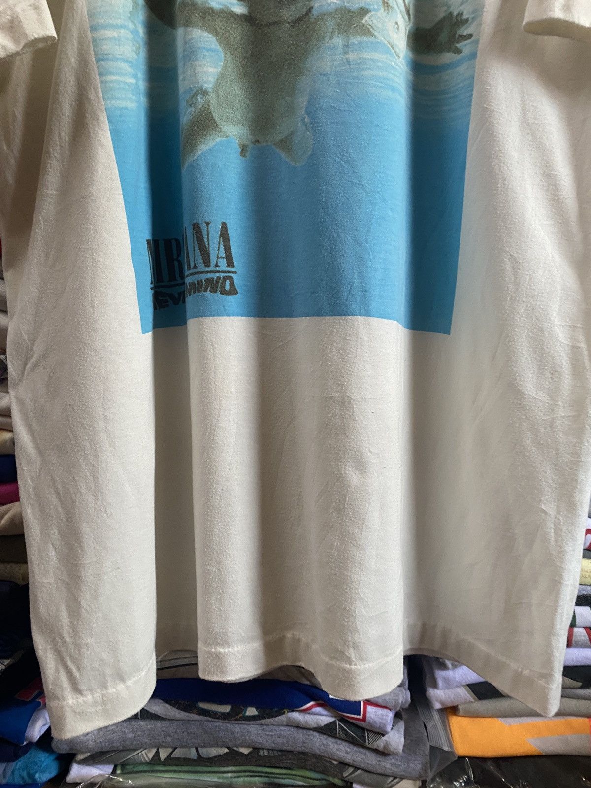 Band Tees × Nirvana × Vintage Vintage Distress NIRVANA “Nevermind” Masterpiece Grunge Tee Size US L / EU 52-54 / 3 - 10 Thumbnail