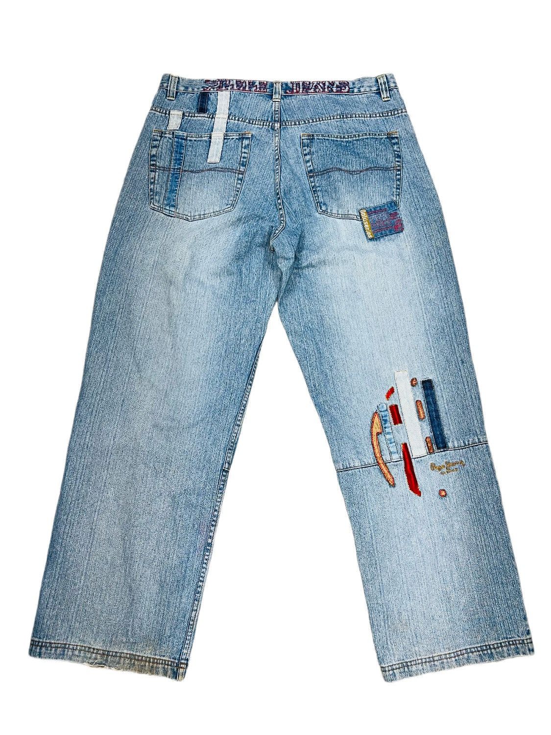 Pepe Jeans Vintage Y2K Pepe UK Goldseries Super Baggy Skater Jeans Size US 42 / EU 58 - 2 Thumbnail