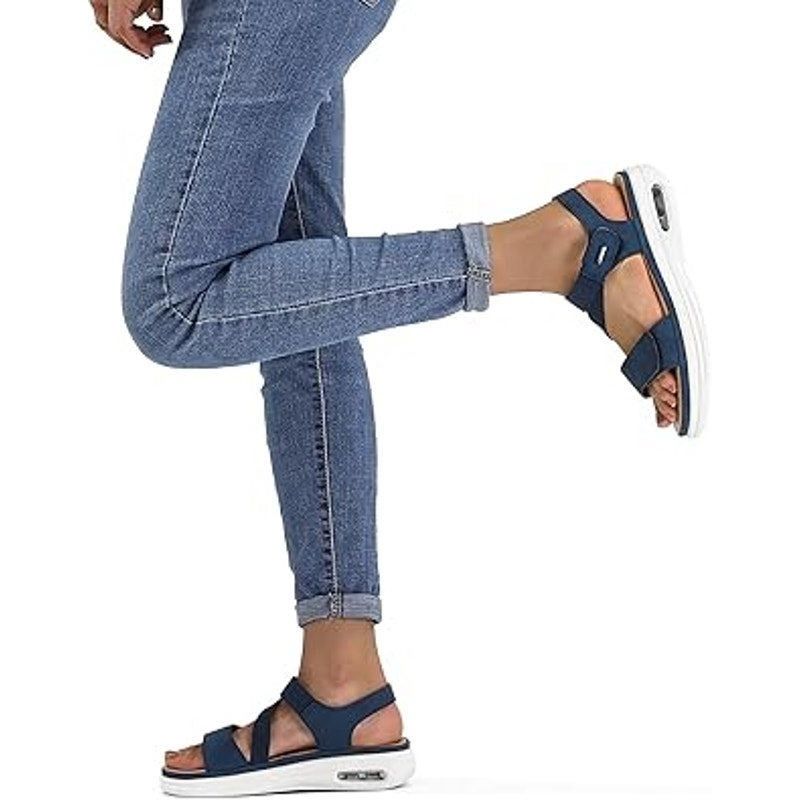 Other Mysoft Women's Navy Open Toe 2" Platform Sandals, Size 9.5 Size US 9.5 / IT 39.5 - 6 Thumbnail