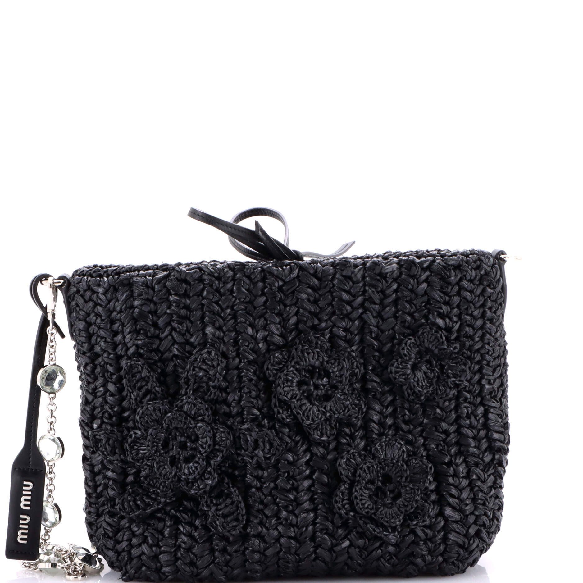 Miu Miu Flower Crystal Chain Shoulder Bag Size ONE SIZE - 1 Thumbnail