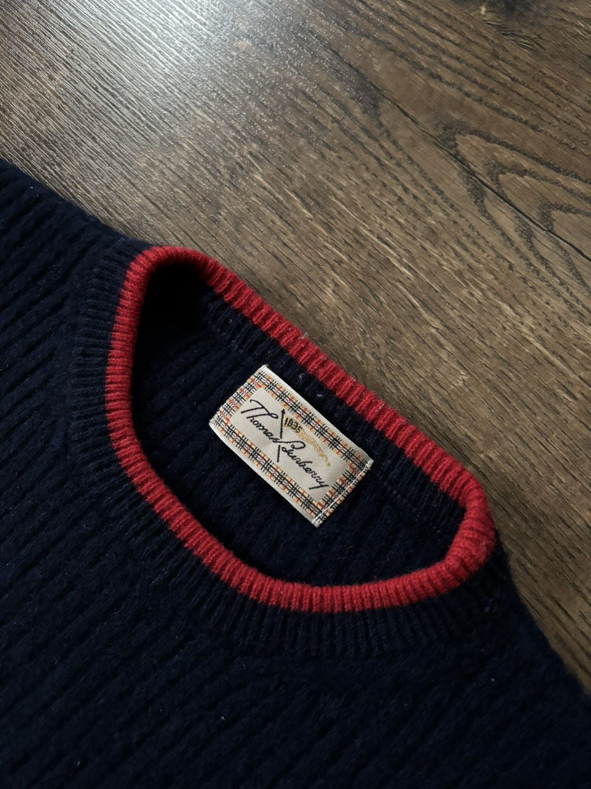Burberry × Vintage Thomas burberry sport Sweater Vintage Size US M / EU 48-50 / 2 - 5 Thumbnail